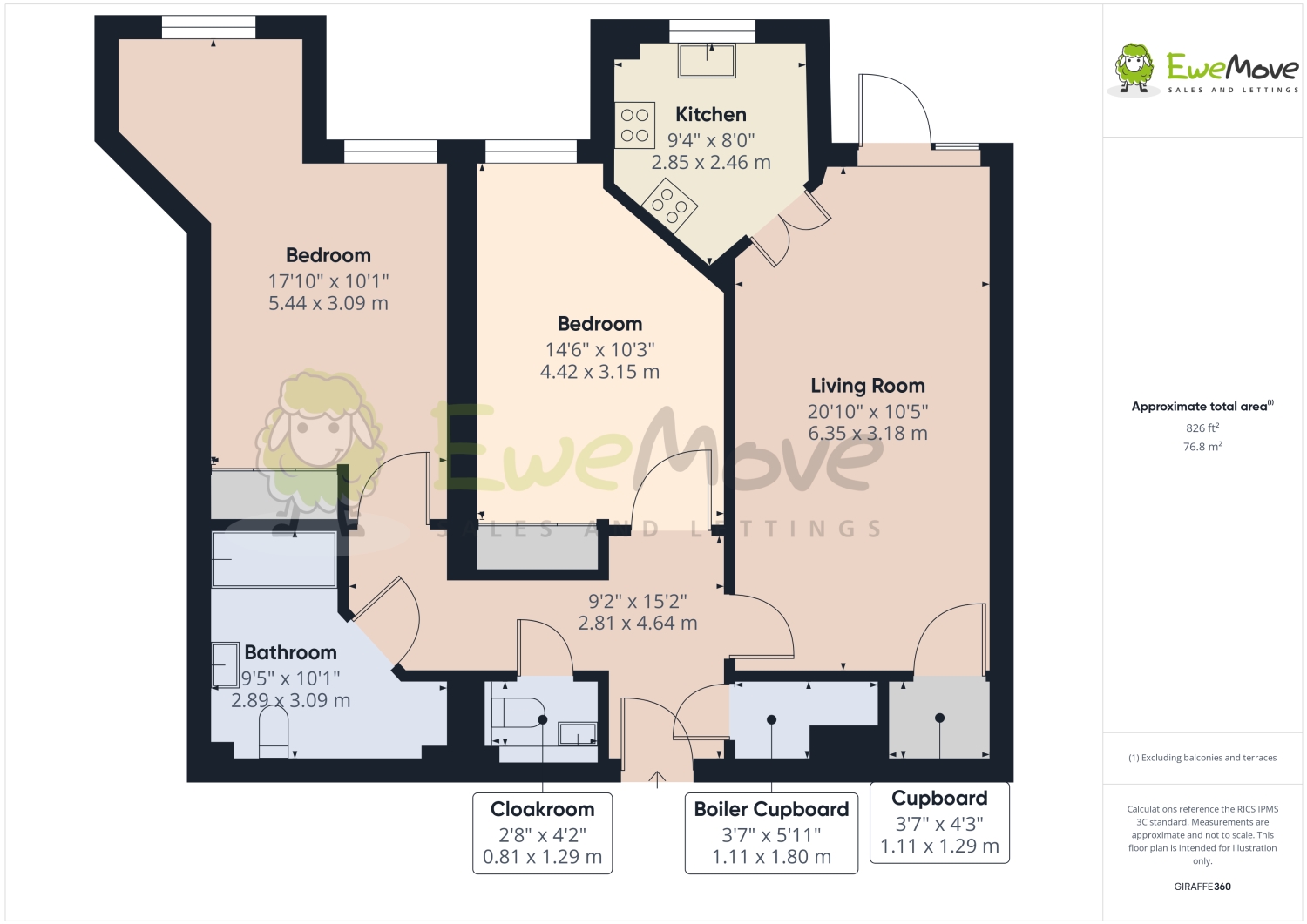 45, Wardington Court Welford Road, Northampton floorplan