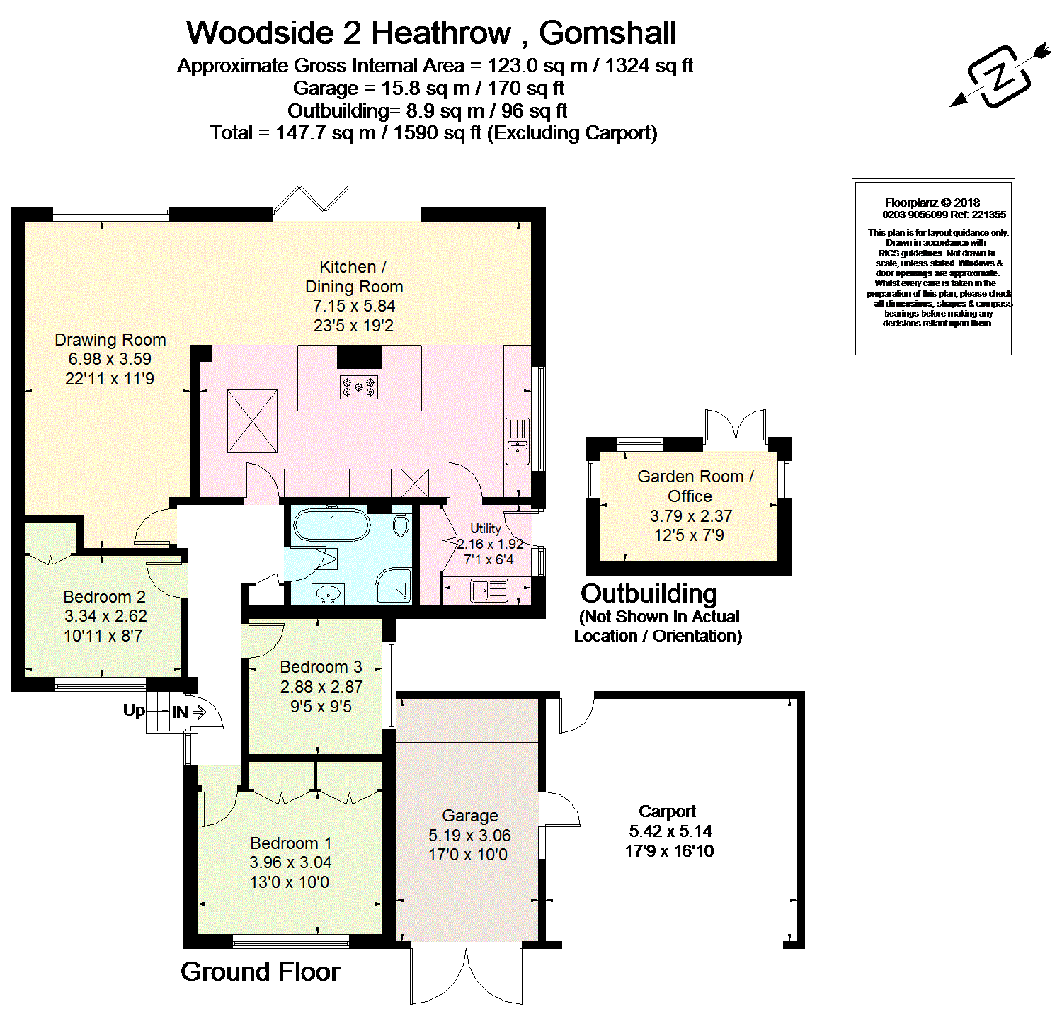3 Bedrooms Semi-detached bungalow for sale in Heathrow, Gomshall, Guildford, Surrey GU5