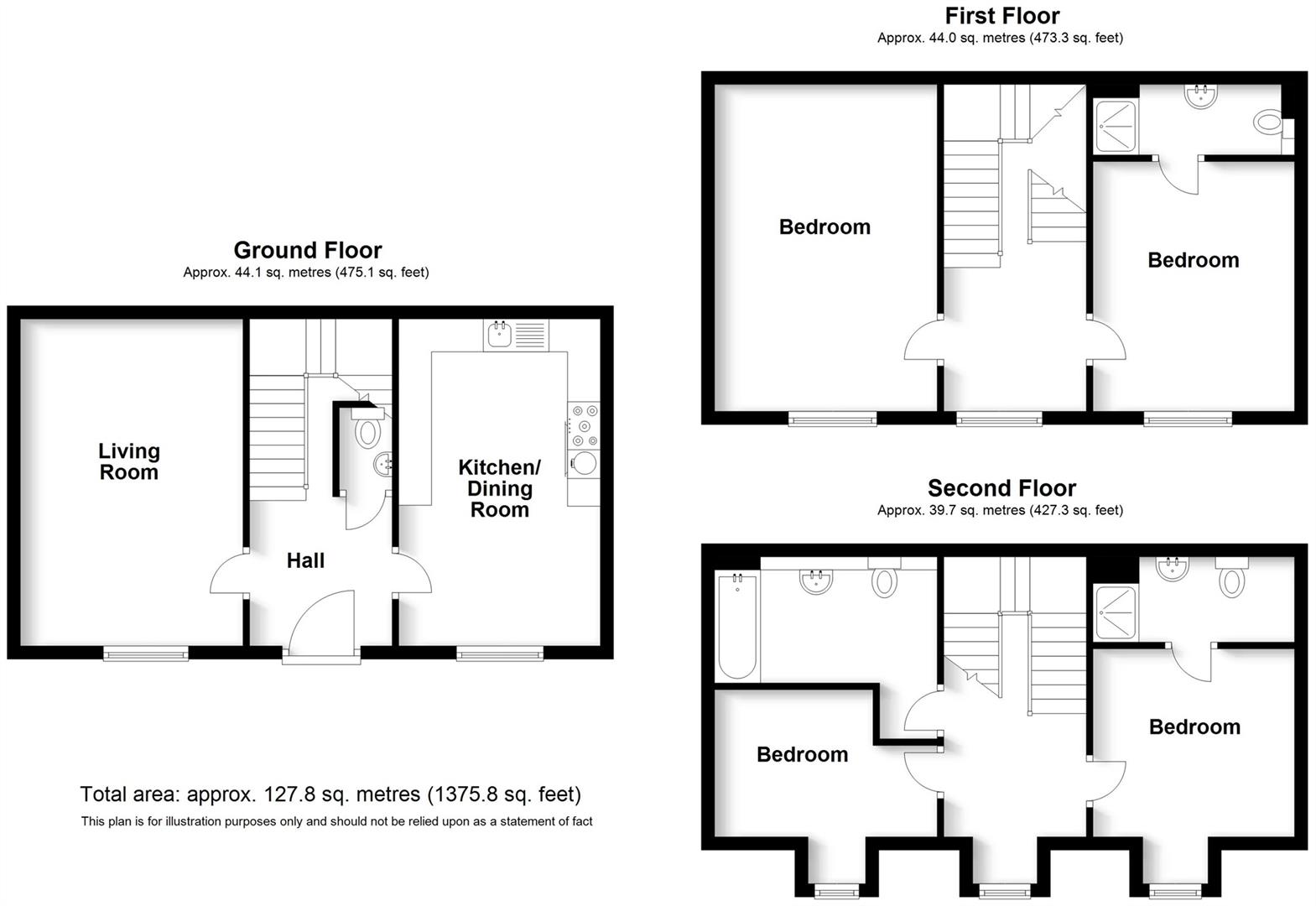 2 Neville Court, 2, Jury Street, Warwick floorplan