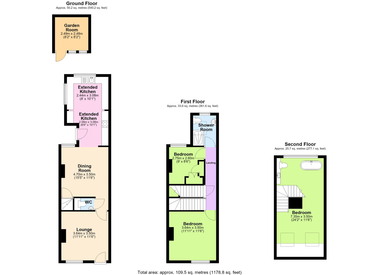 1, Albert Street, Nottingham floorplan