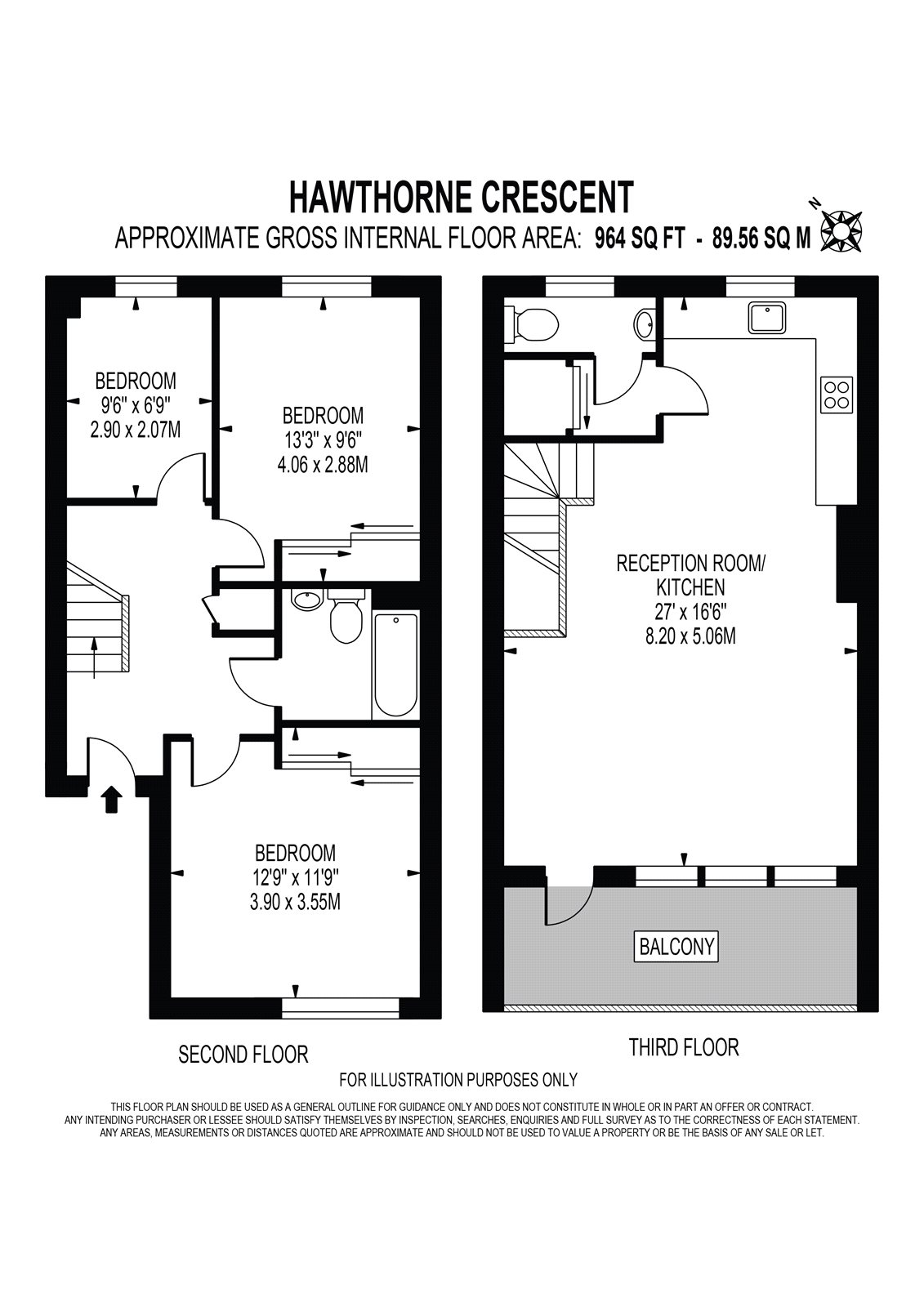 45, Hawthorne Crescent, London floorplan