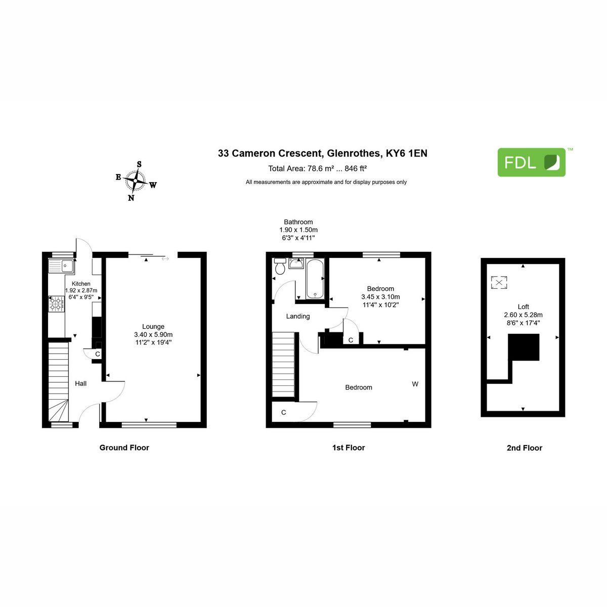 33, Cameron Crescent, Glenrothes floorplan