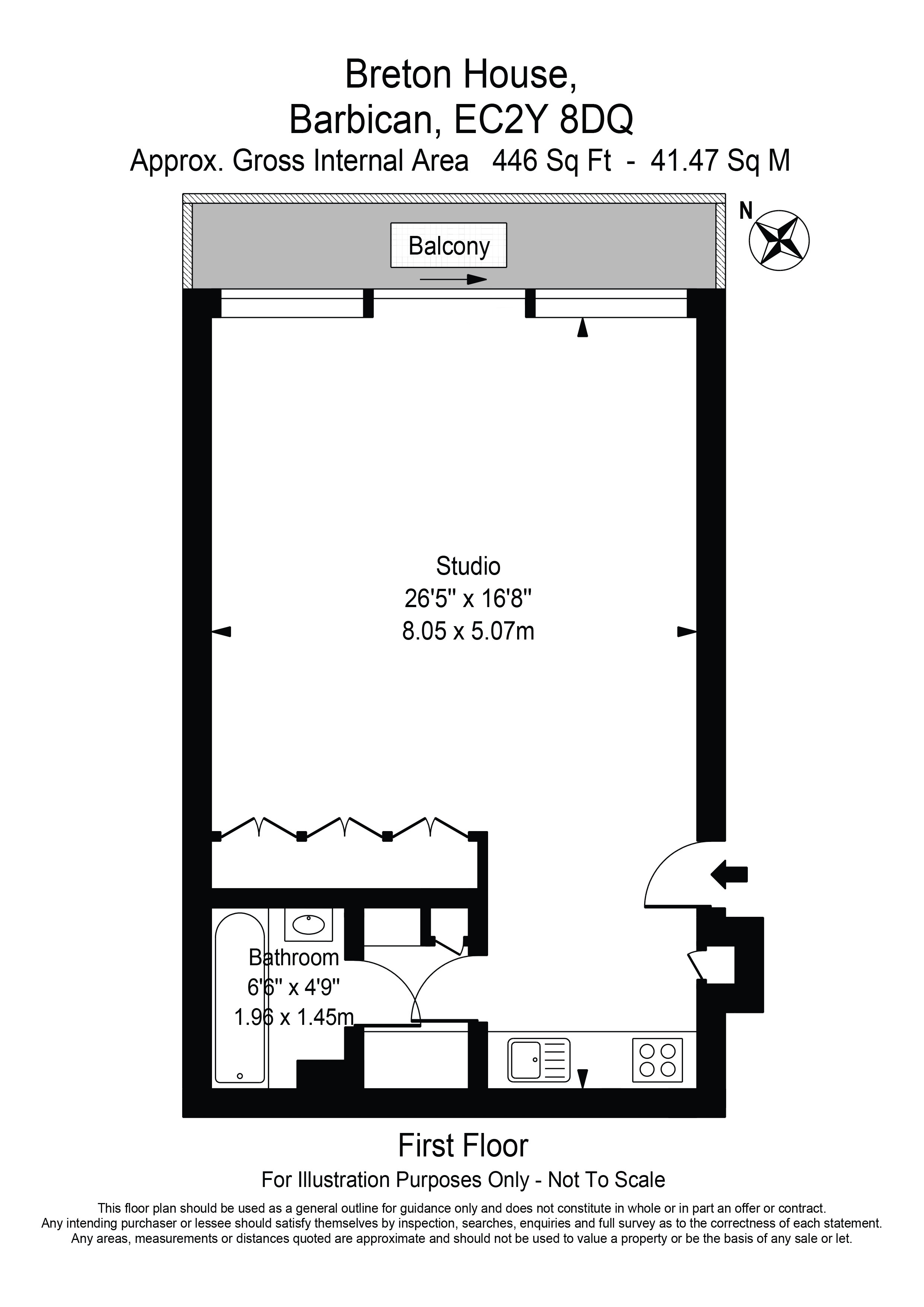 0 Bedrooms Studio to rent in Barbican, London EC2Y