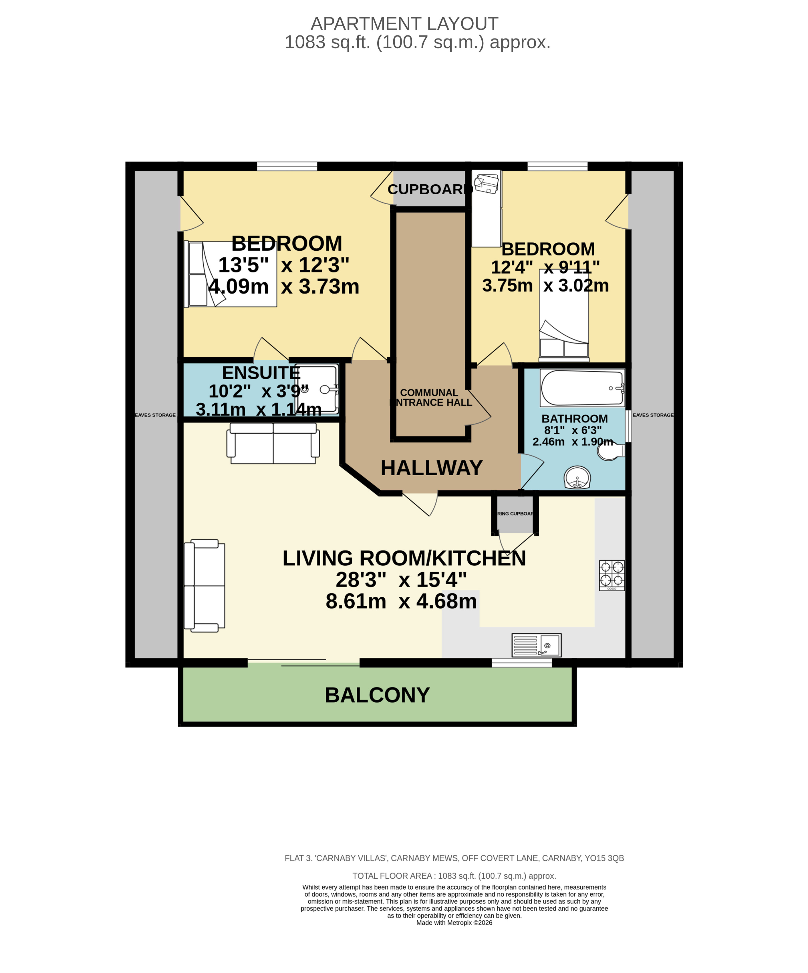 3 Carnaby Villas,, Carnaby Covert Lane, Bridlington floorplan