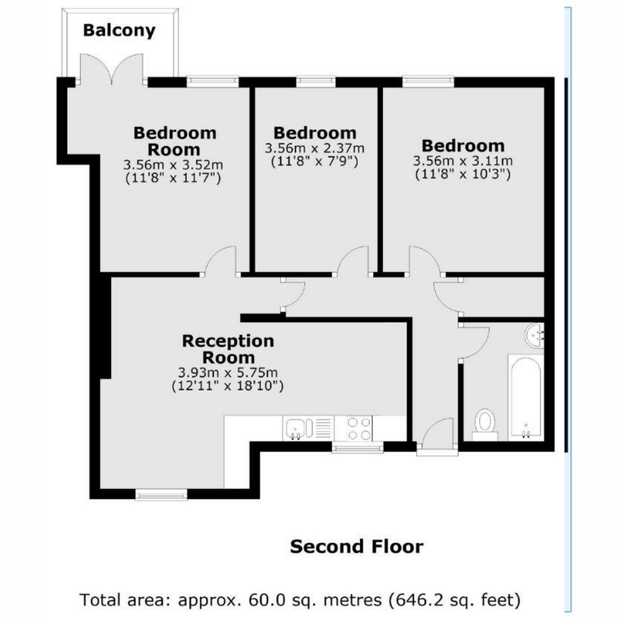 Flat Flat 27, Octavia House, Southern Row, London floorplan