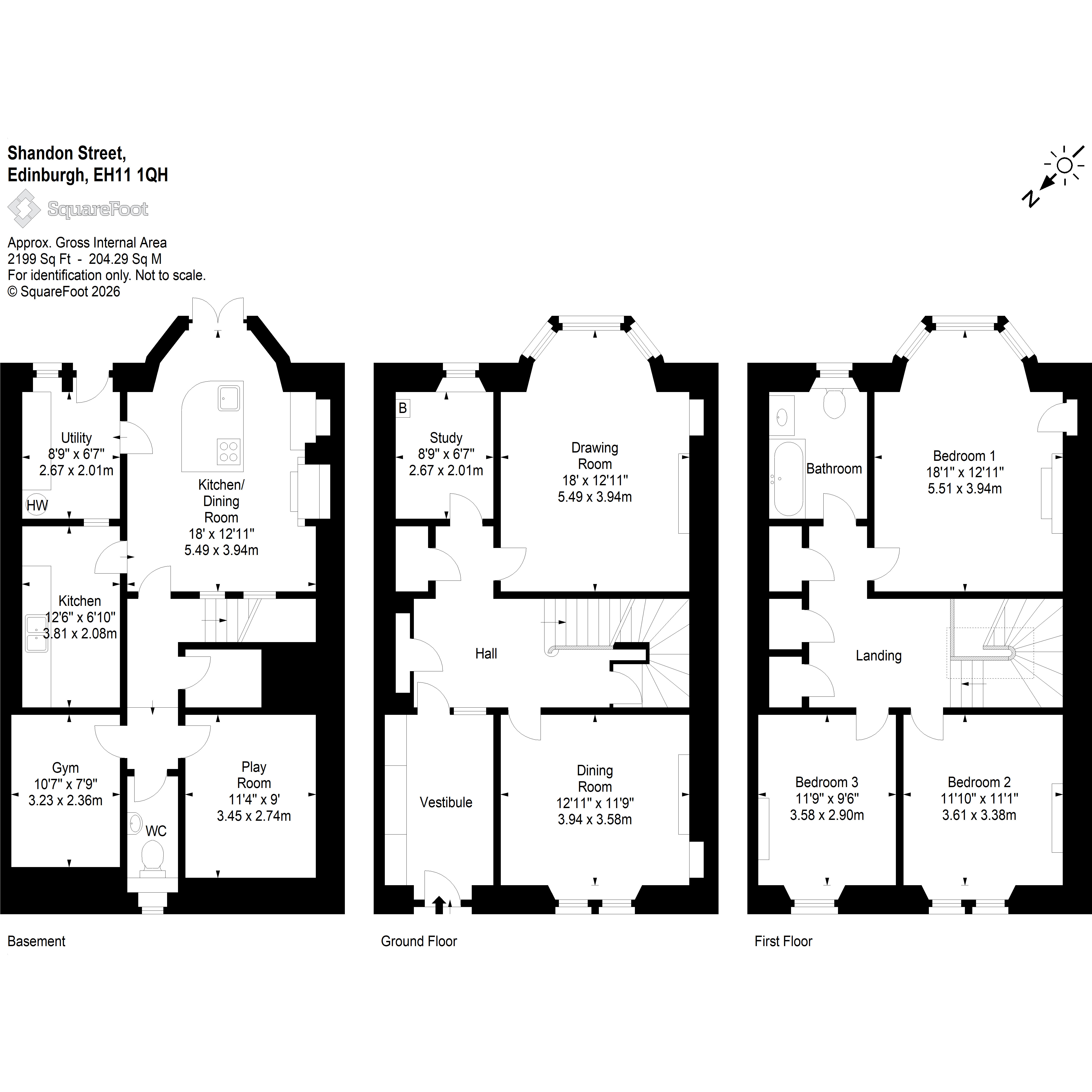4, Shandon Street, Edinburgh floorplan