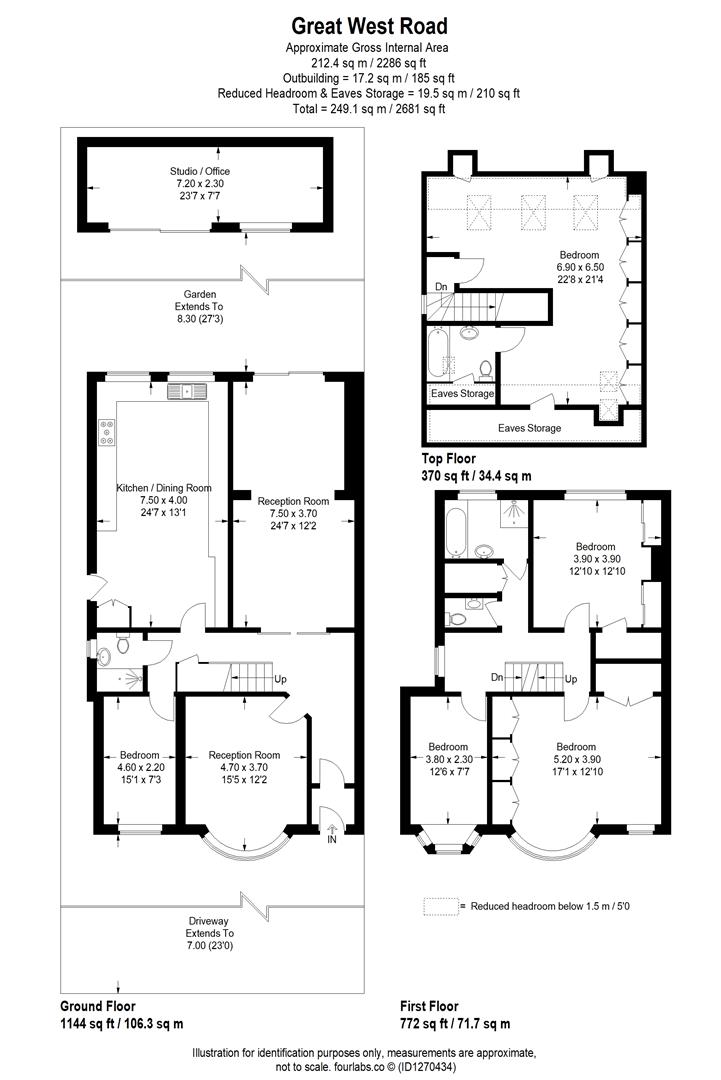 708, Great West Road, Isleworth floorplan