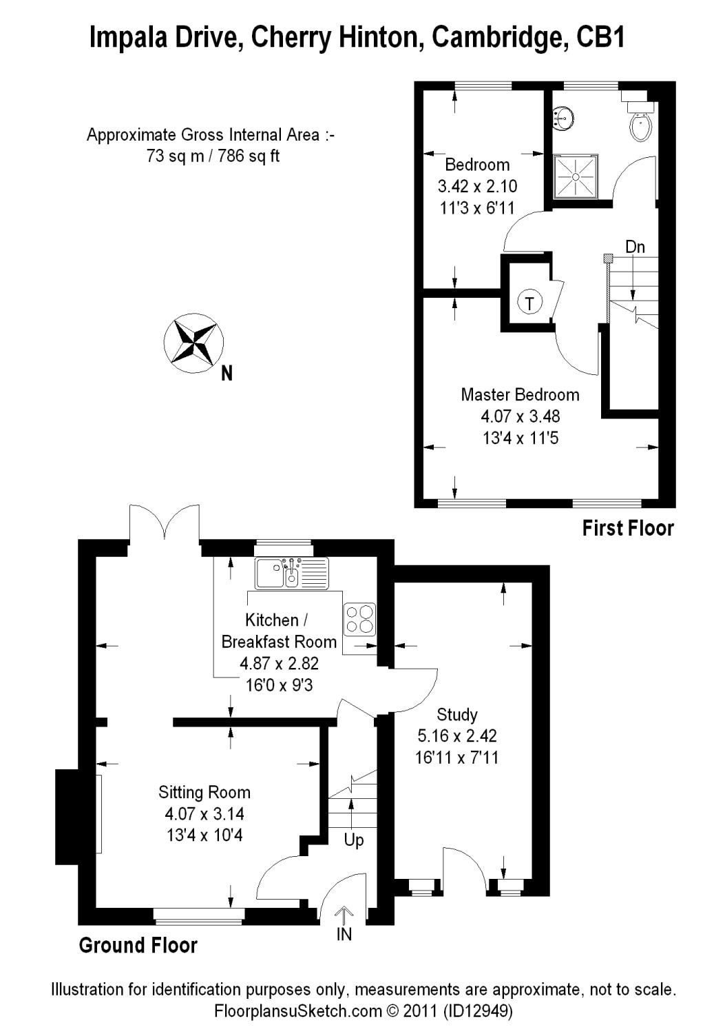 2 Bedrooms Semi-detached house to rent in Impala Drive, Cherry Hinton, Cambridge CB1