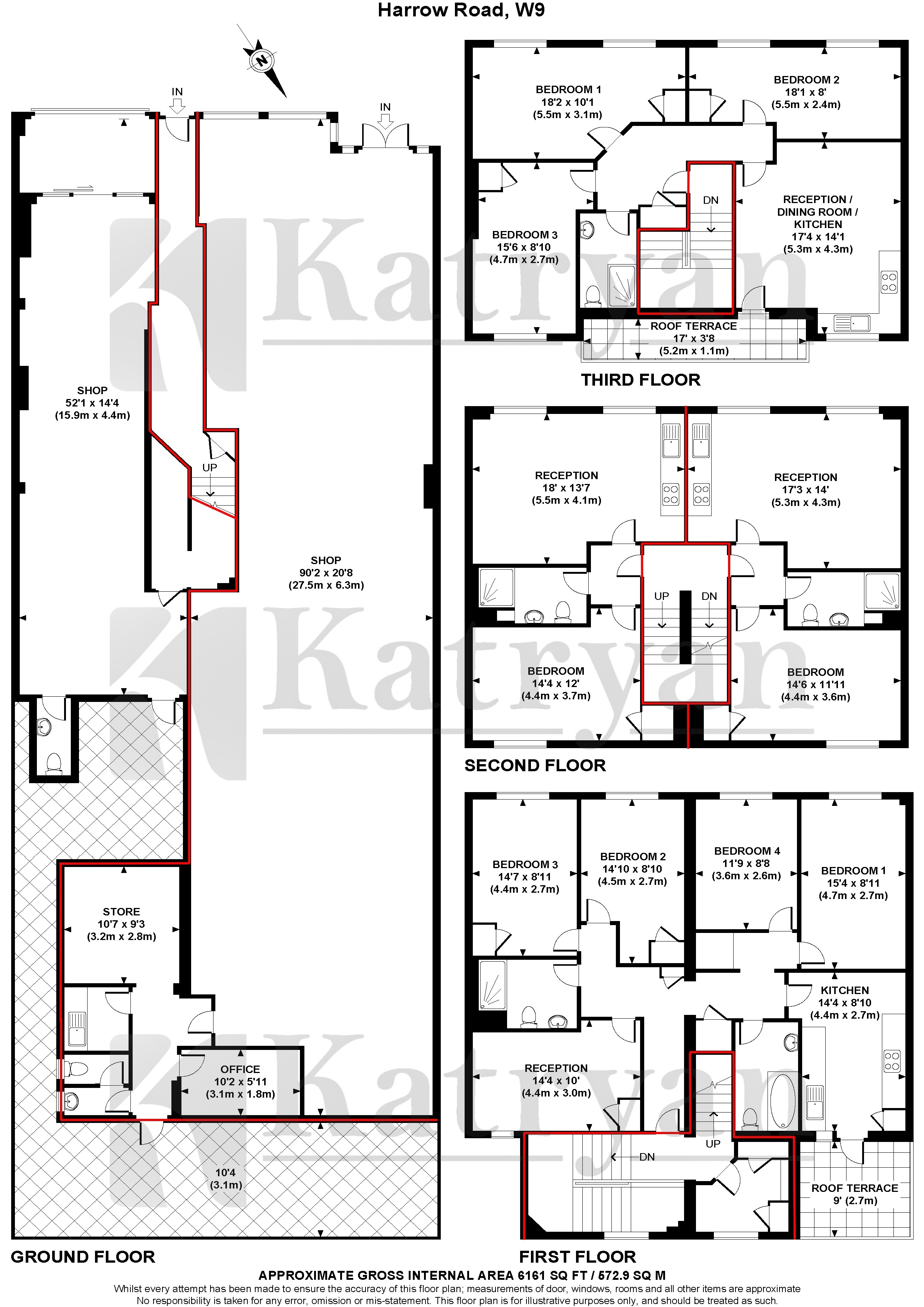 498-500, Harrow Road, London floorplan