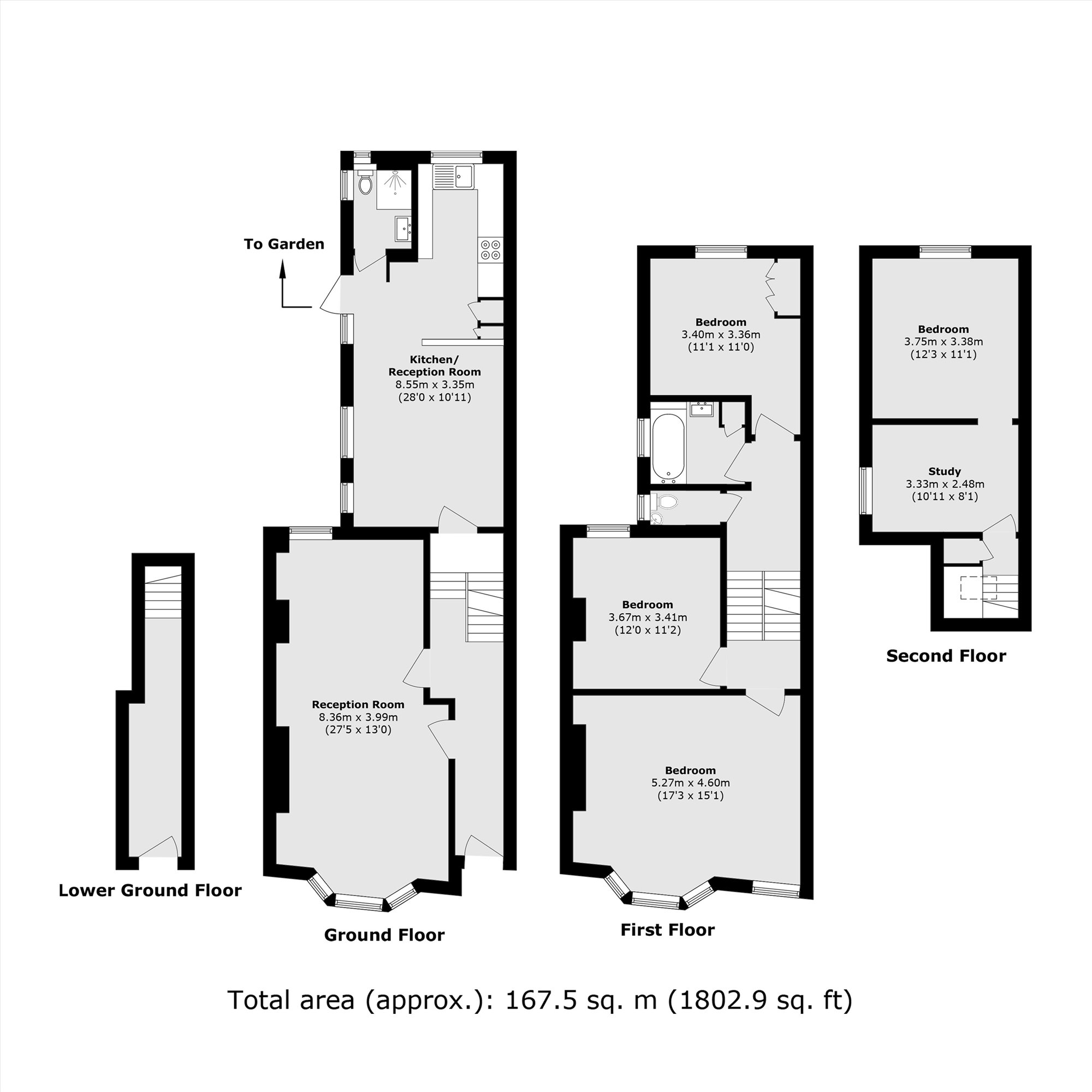 1, Achilles Road, London floorplan