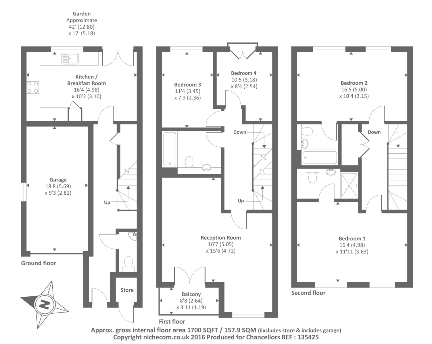 4 Bedrooms Town house for sale in Penlon Place, Abingdon OX14