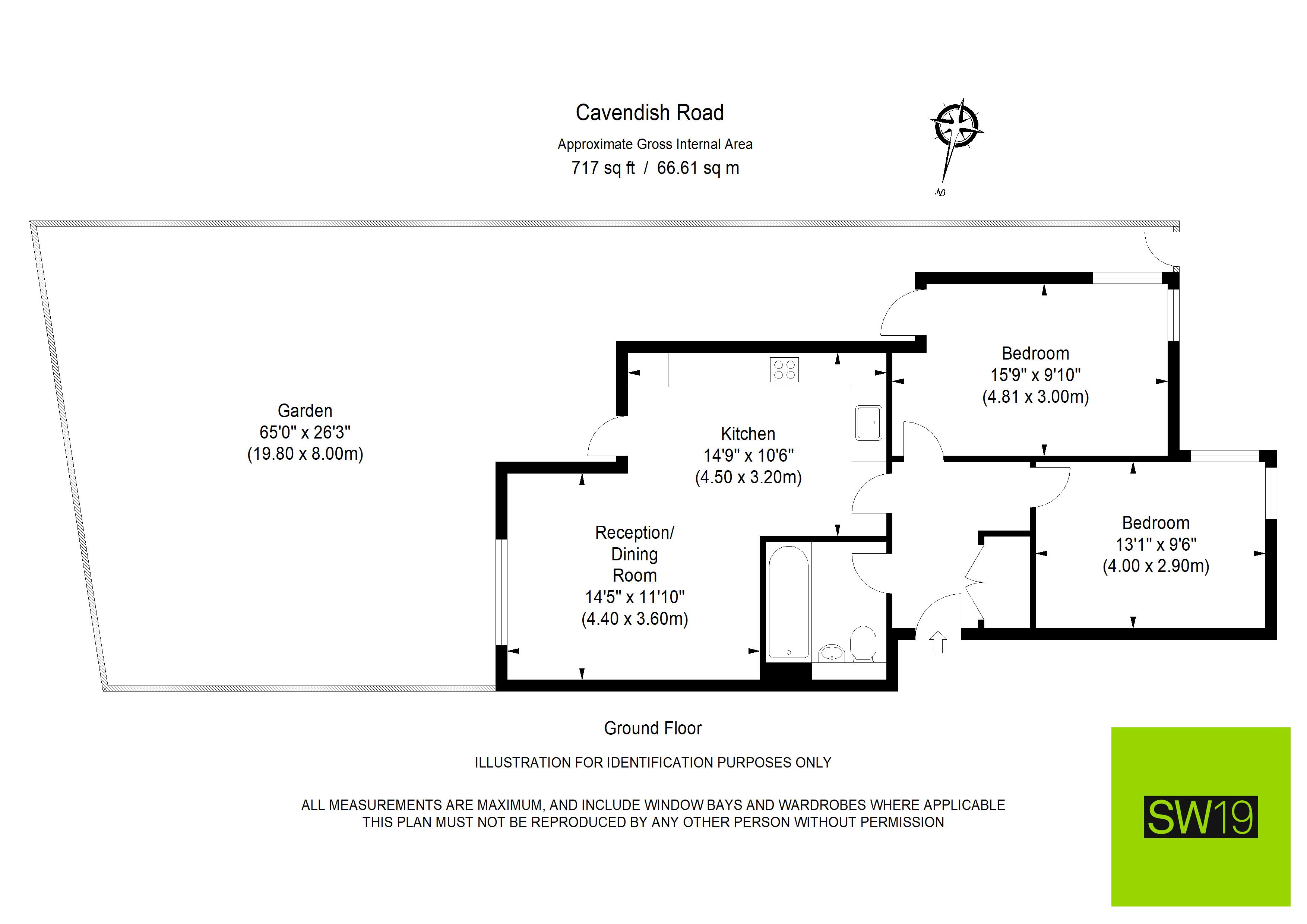 Flat 2, 2a, Cavendish Road, London floorplan
