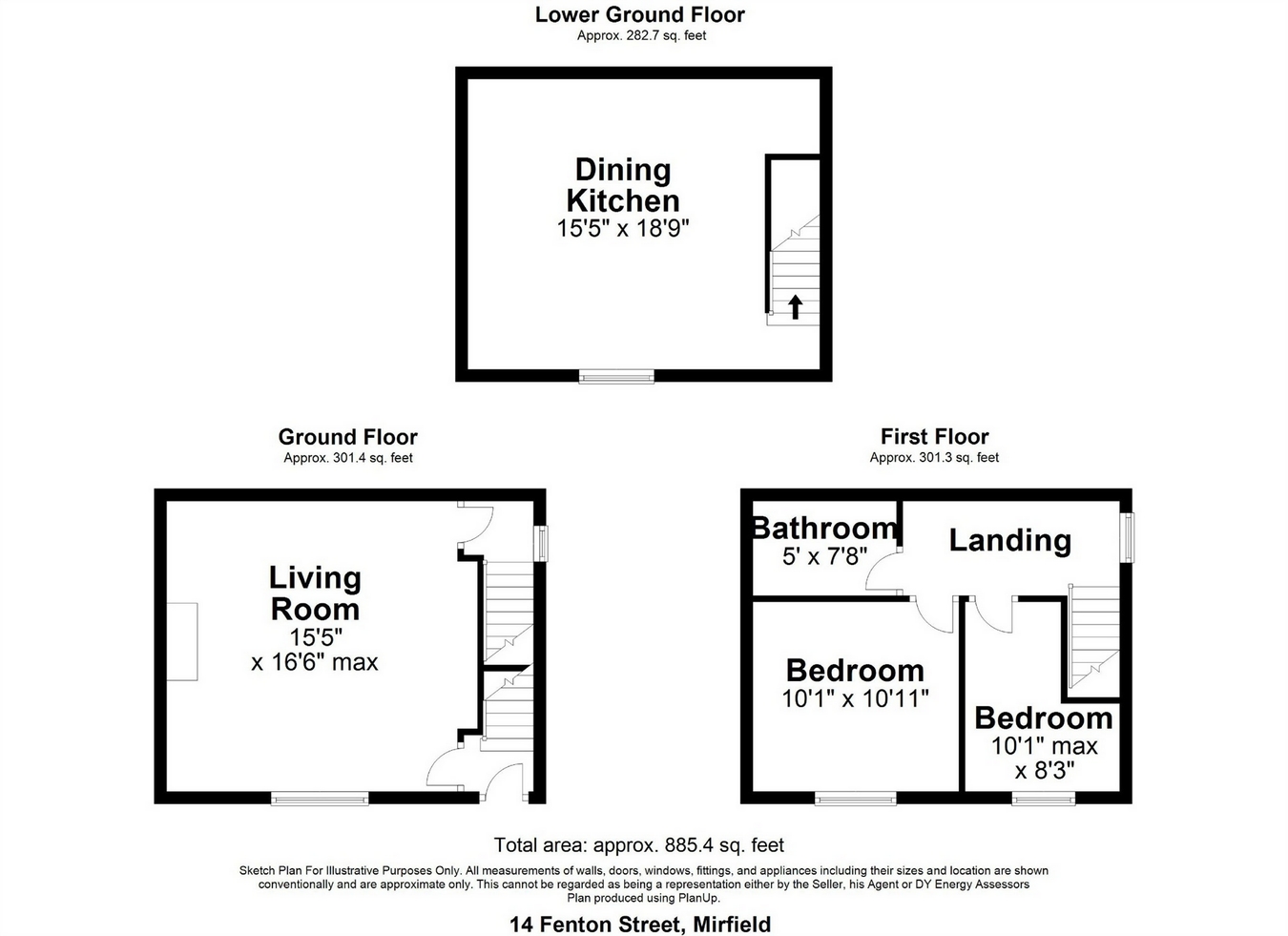 2 Bedrooms End terrace house to rent in Fenton Street, Mirfield, West Yorkshire WF14