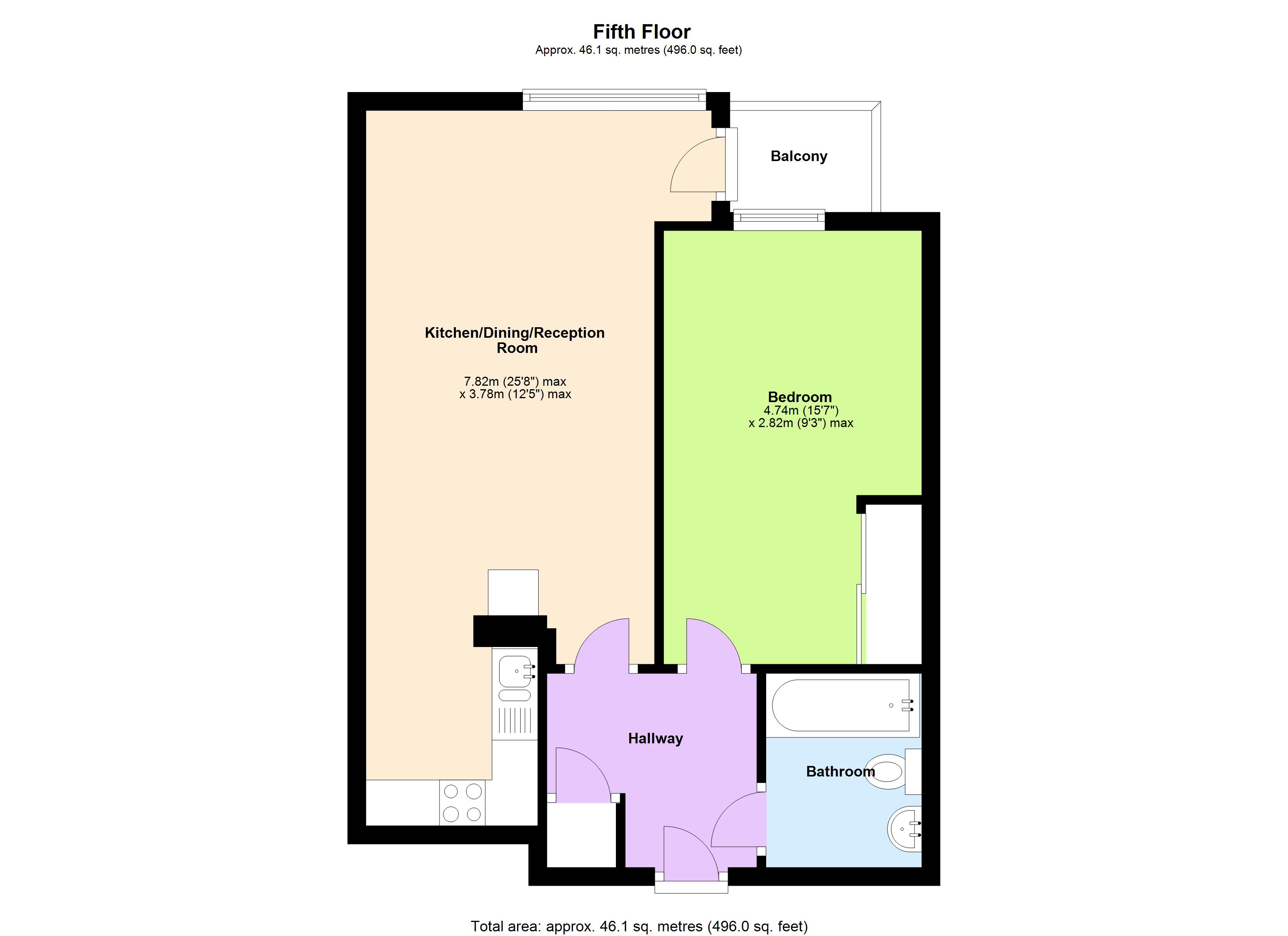 1 Bedrooms Flat to rent in Queens Road, Nottingham NG2