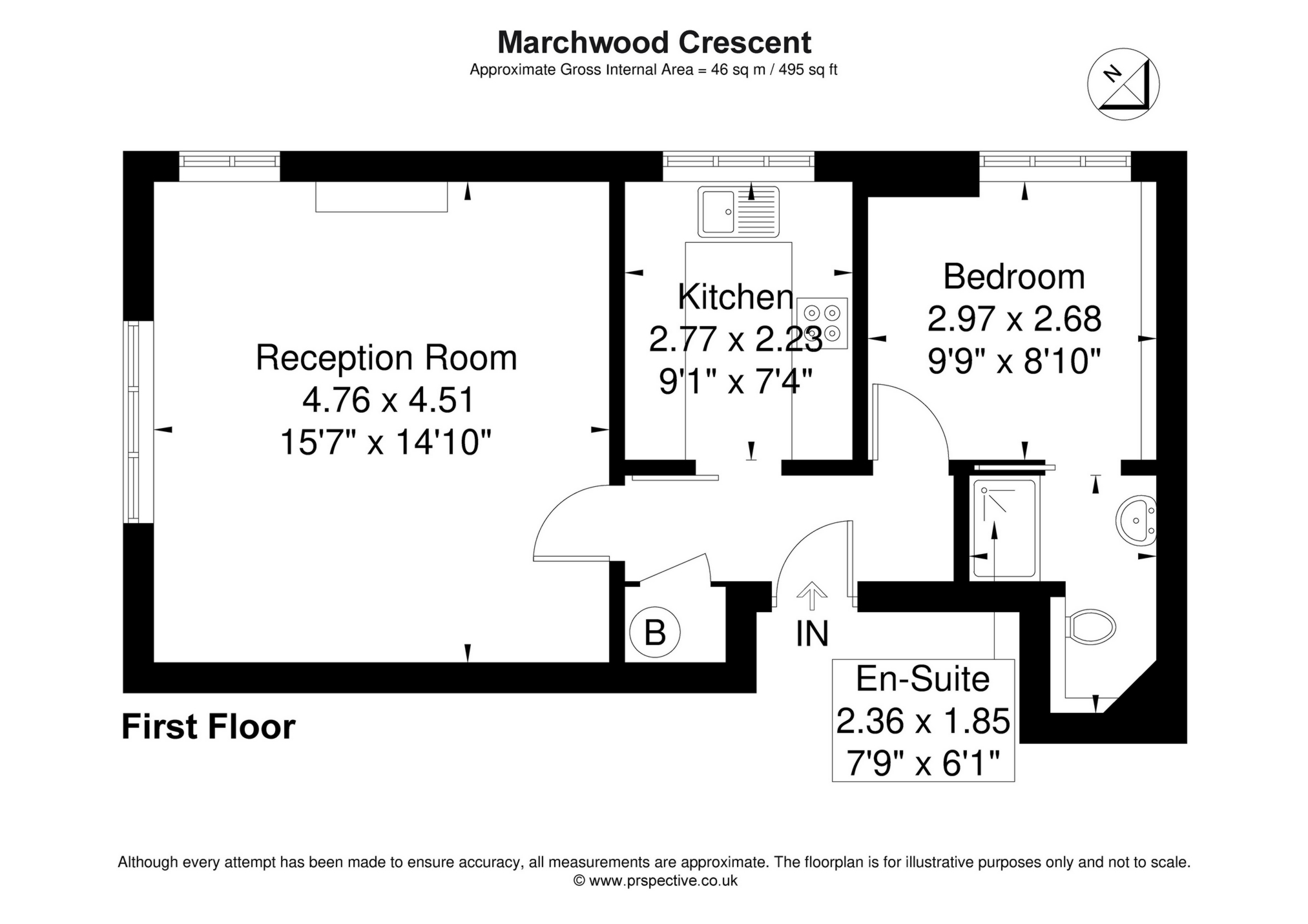 Flat 3, 7 Marchwood Crescent, London floorplan