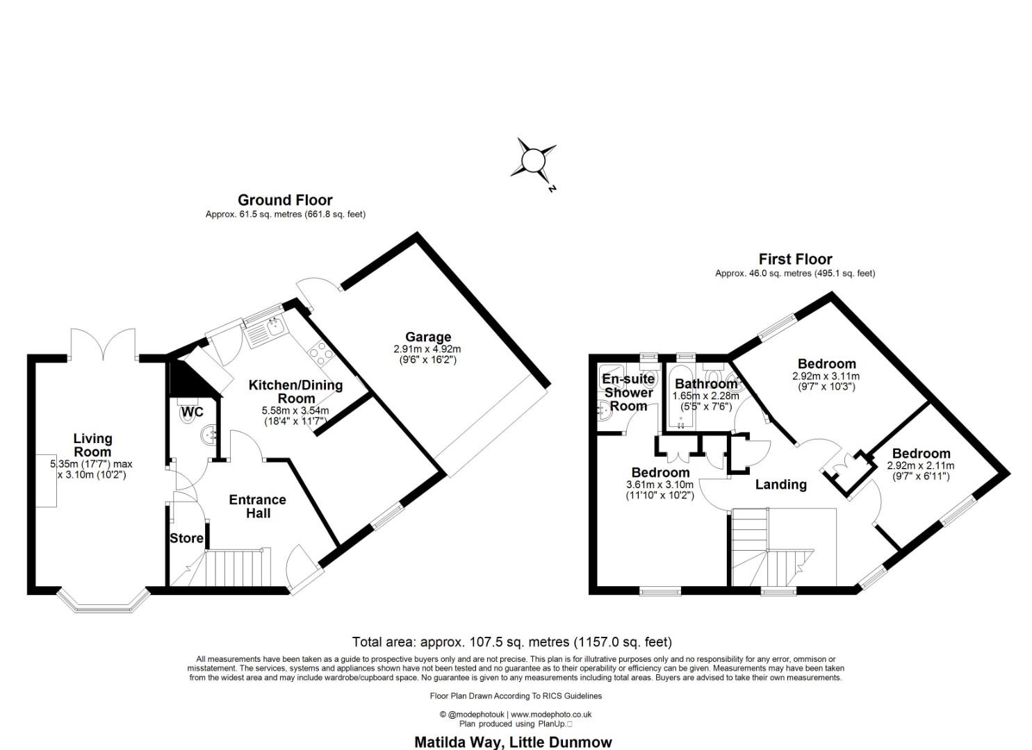 38, Matilda Way, Dunmow floorplan