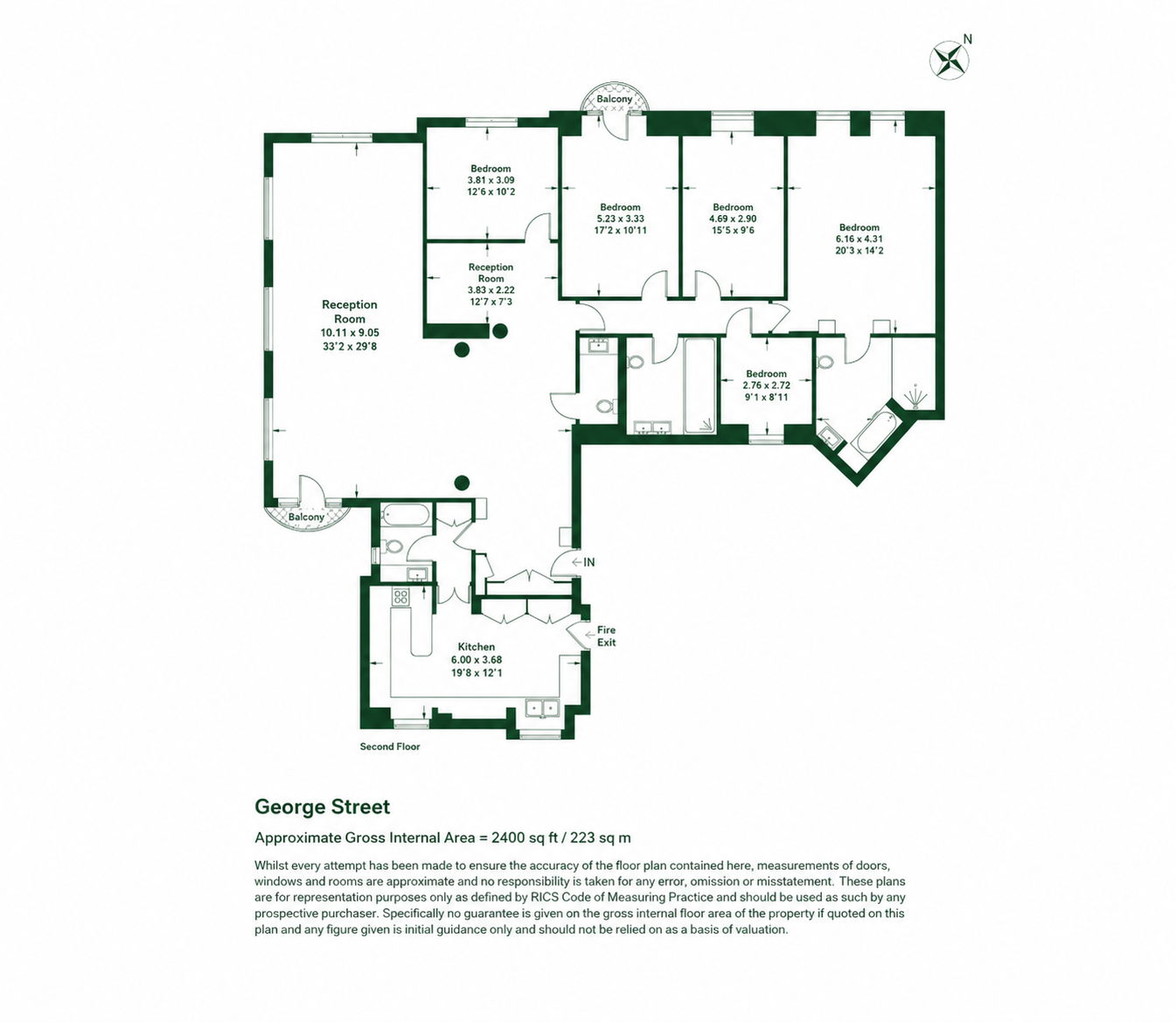 Flat 7, Fursecroft, London floorplan