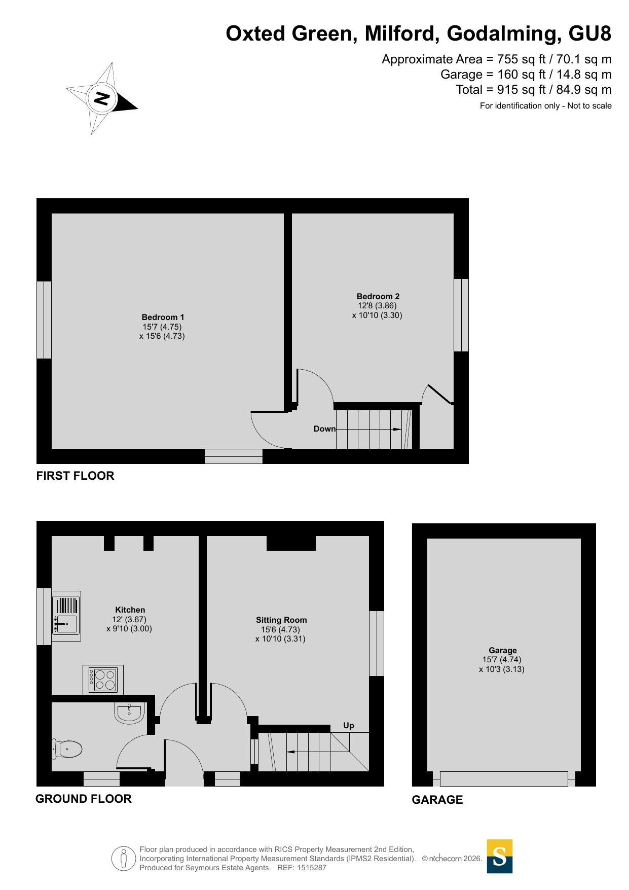 14, Oxted Green, Godalming floorplan