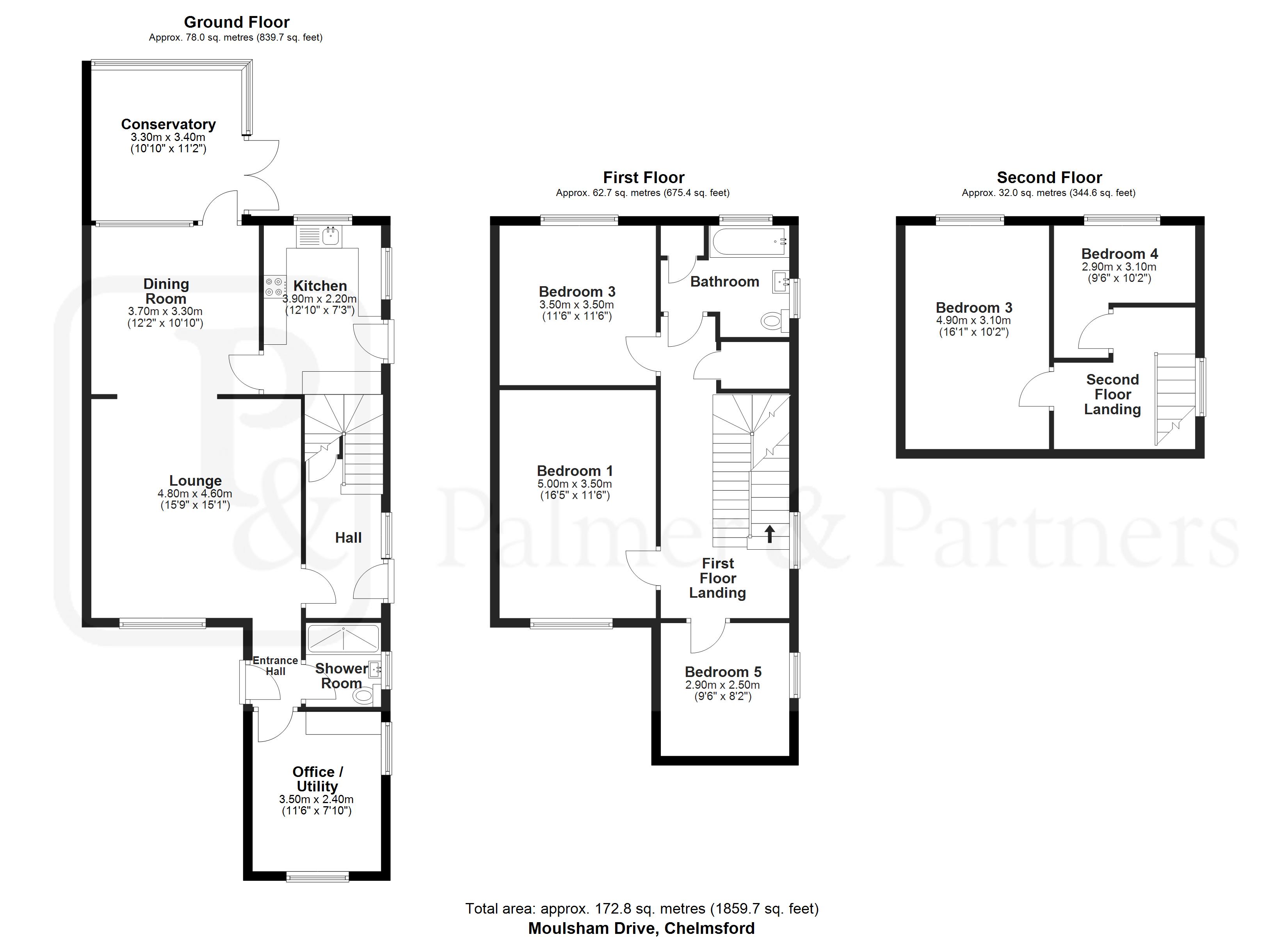 69, Moulsham Drive, Chelmsford floorplan