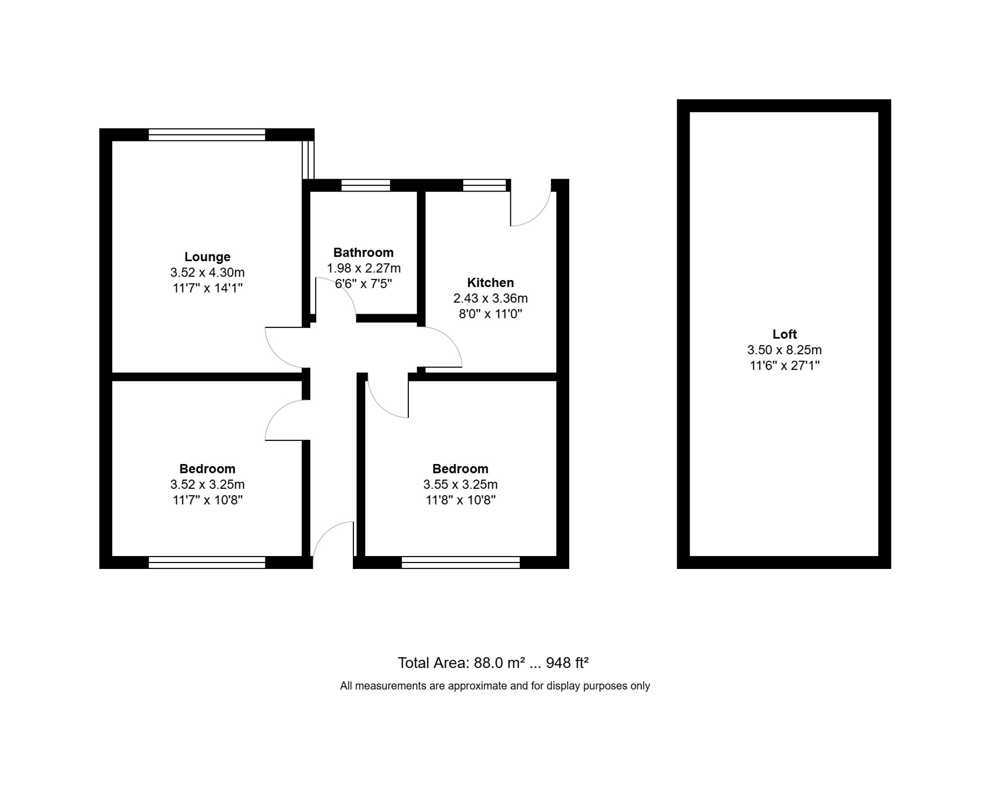 57 Cottage Lane, Ormskirk floorplan