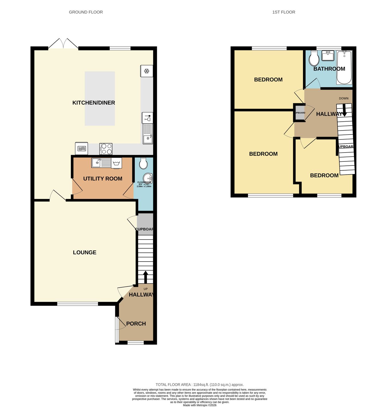 6, Greys Drive, Llantwit Major floorplan