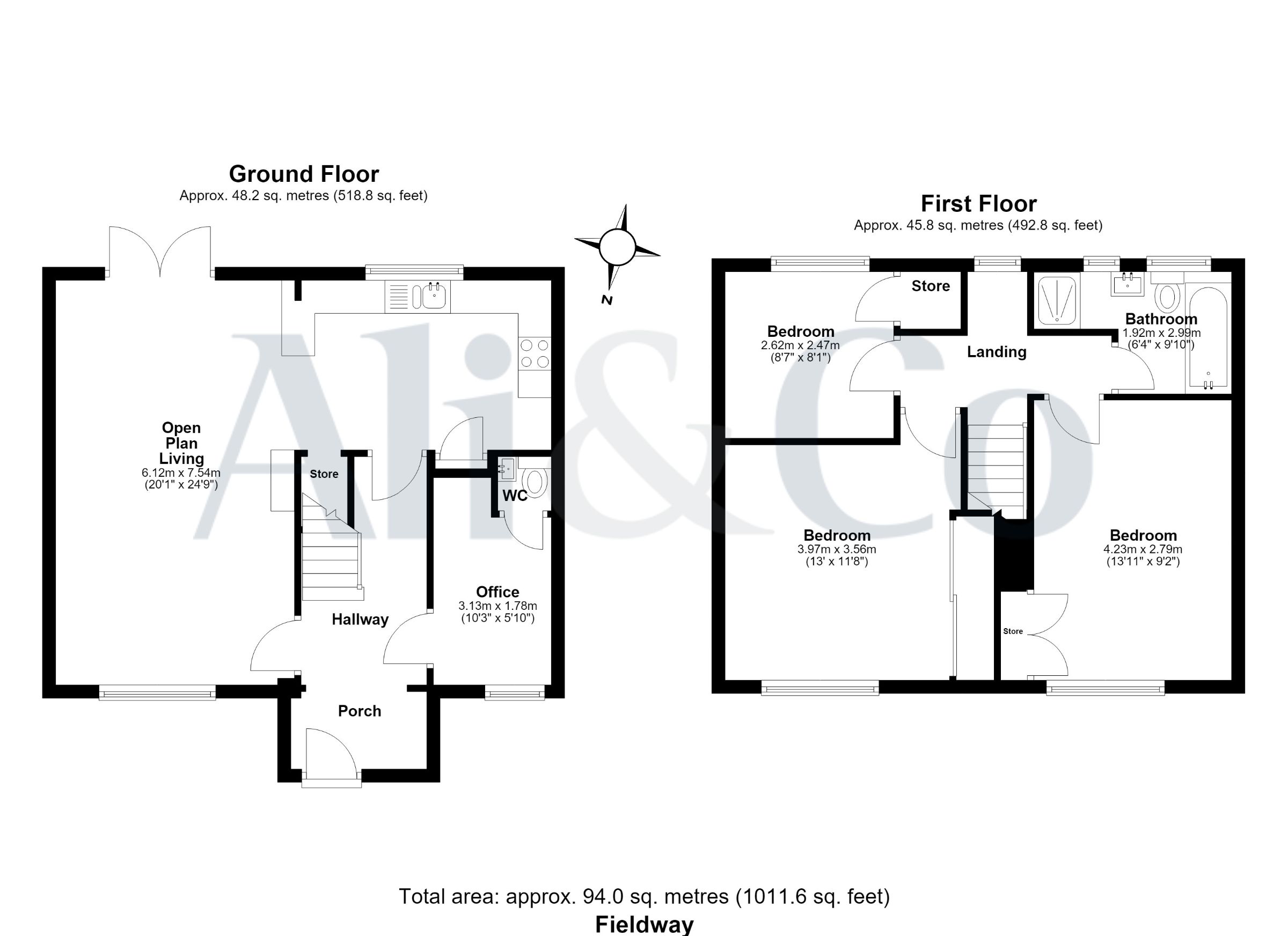 15 Fieldway, Grays floorplan