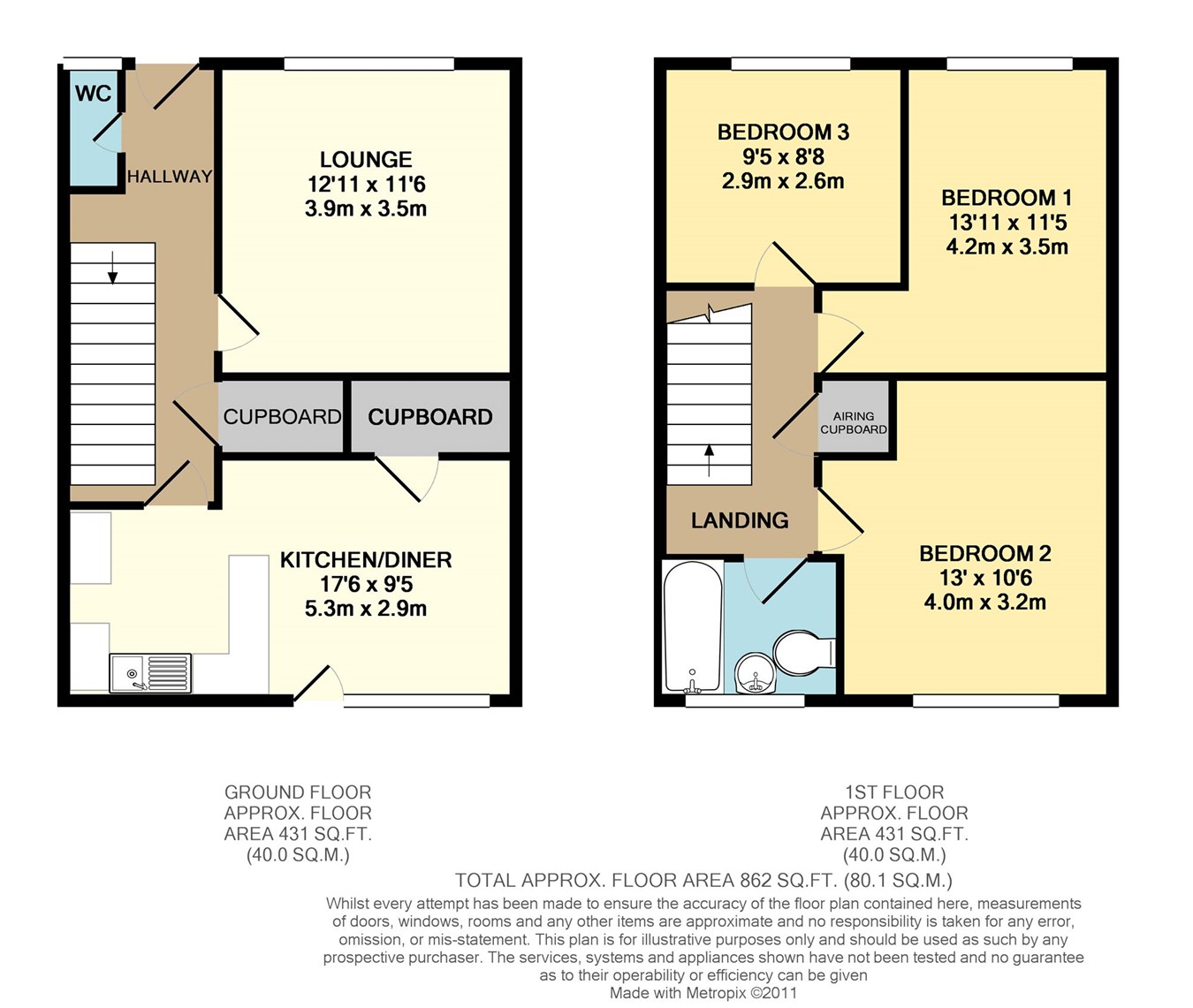 3 Bedrooms Terraced house to rent in Seabourne Road, Bexhill-On-Sea TN40