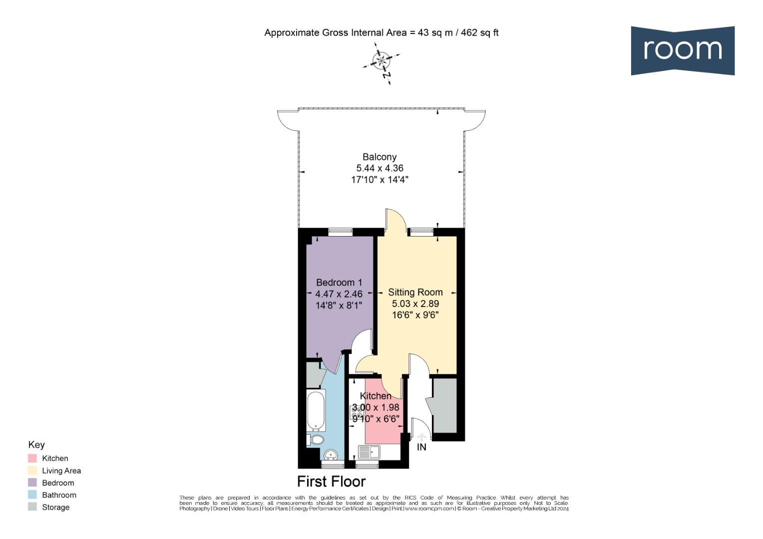 Lampards Buildings, Bath floorplan
