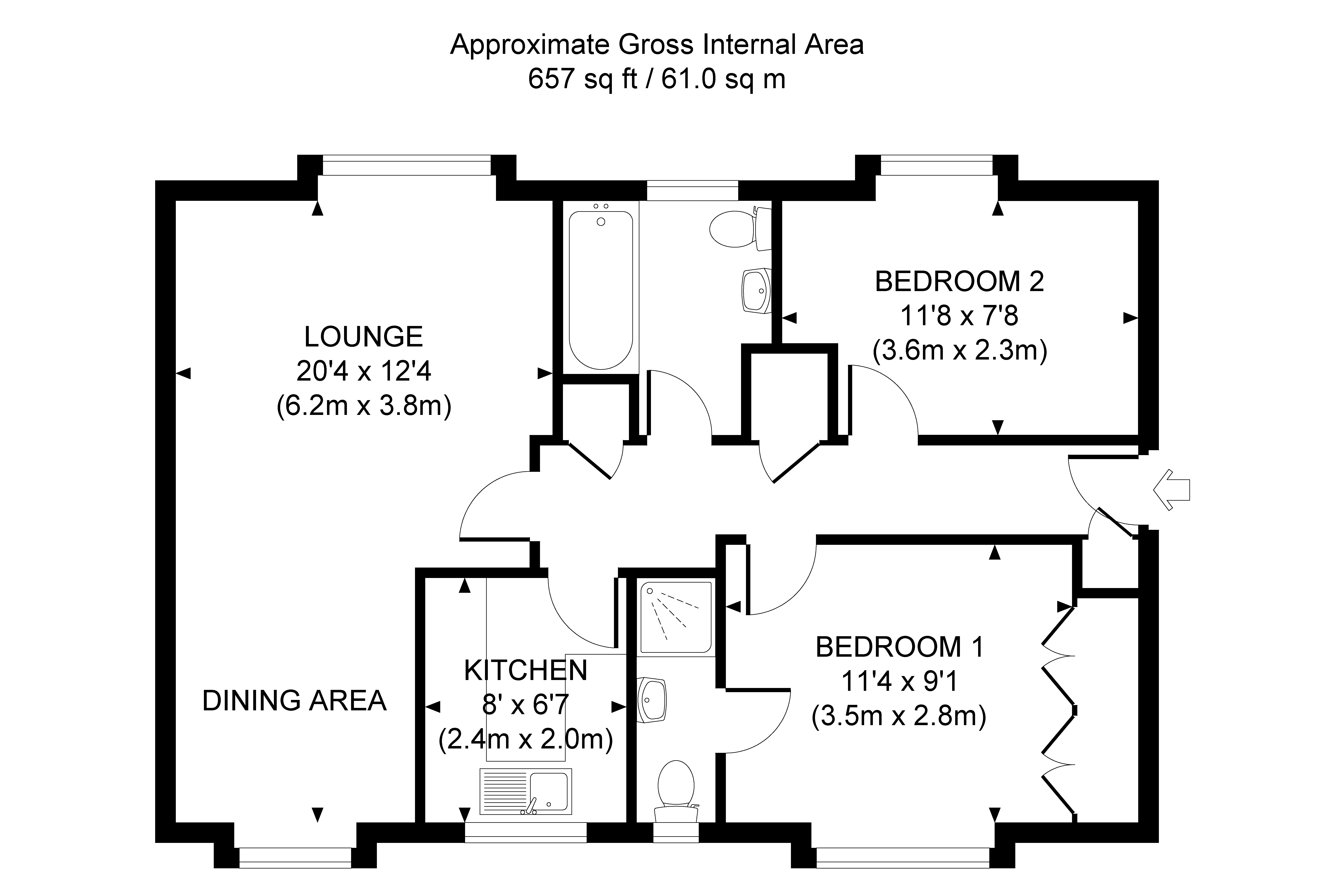 2 Bedrooms Flat for sale in Burleigh Gardens, Woking, Surrey GU21