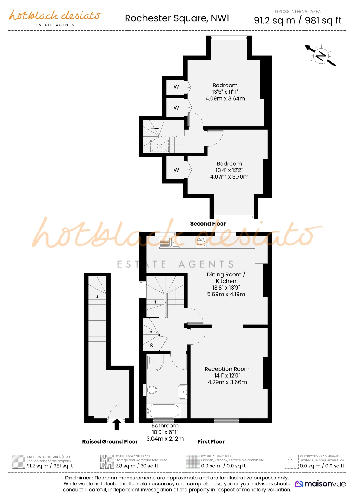 16, Rochester Square, London floorplan