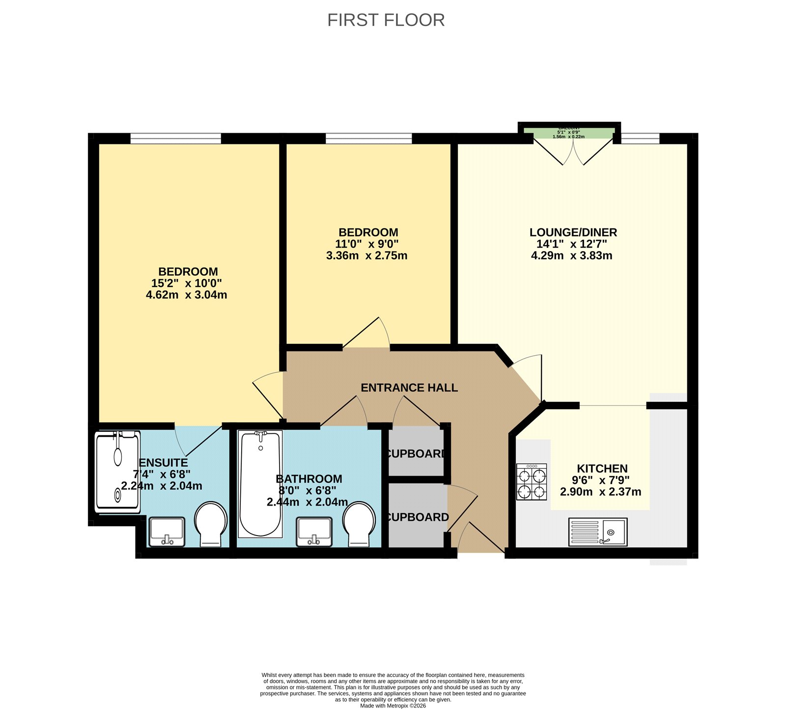 Flat 26, Eastside Court,, Langstaff Way, Hampshire floorplan
