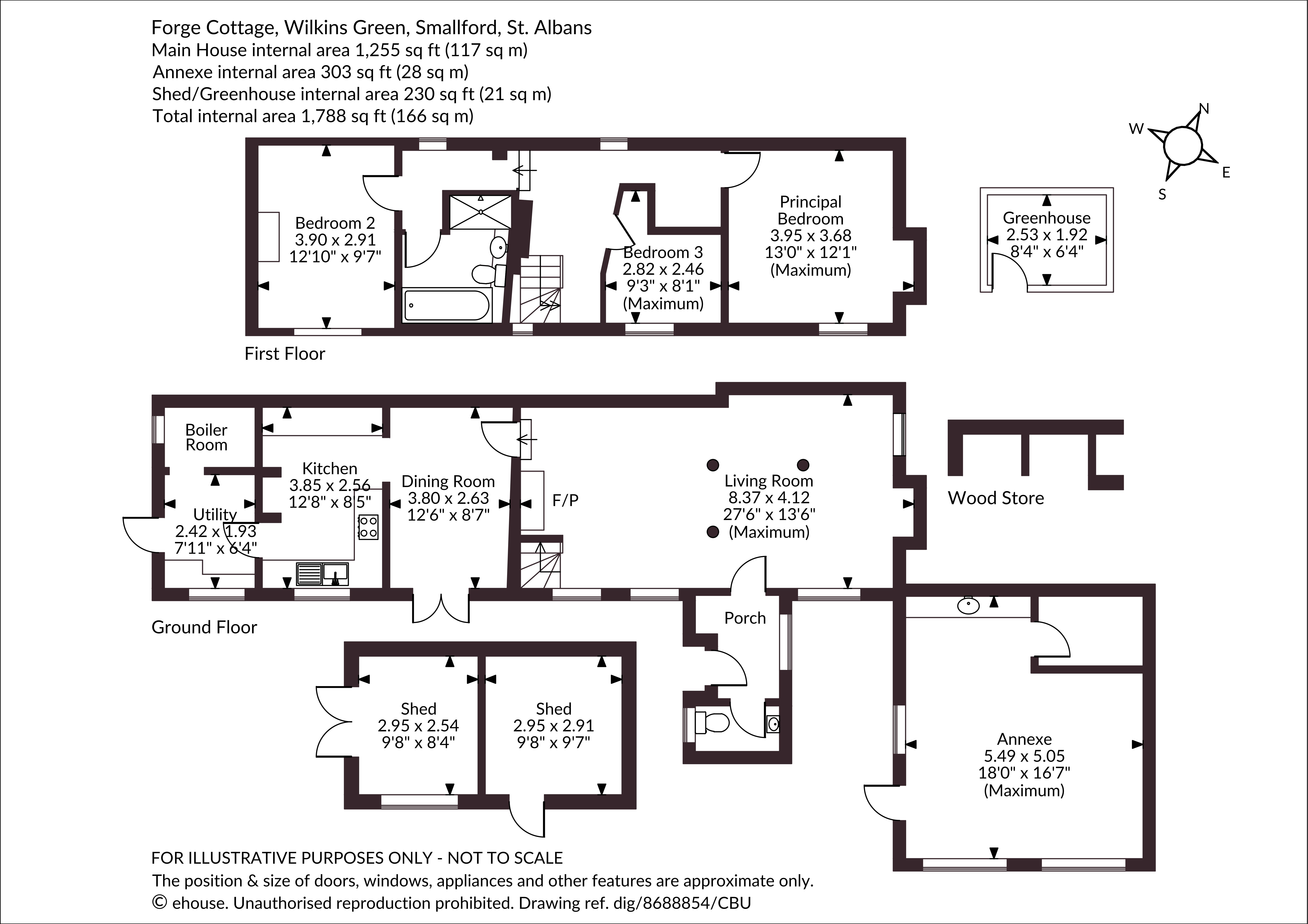 Forge Cottage,, Wilkins Green, St. Albans floorplan