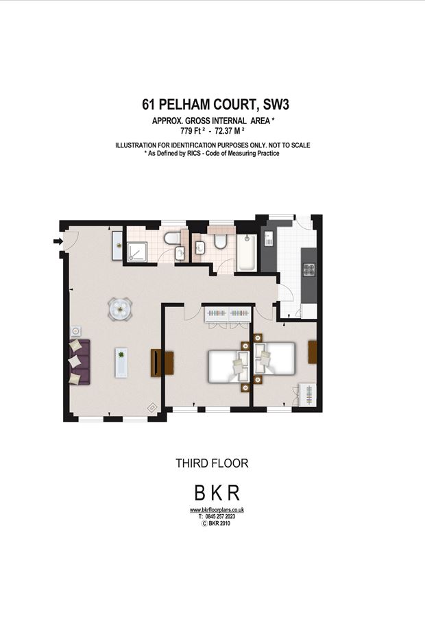 2 Bedrooms Flat to rent in Fulham Road, London SW3