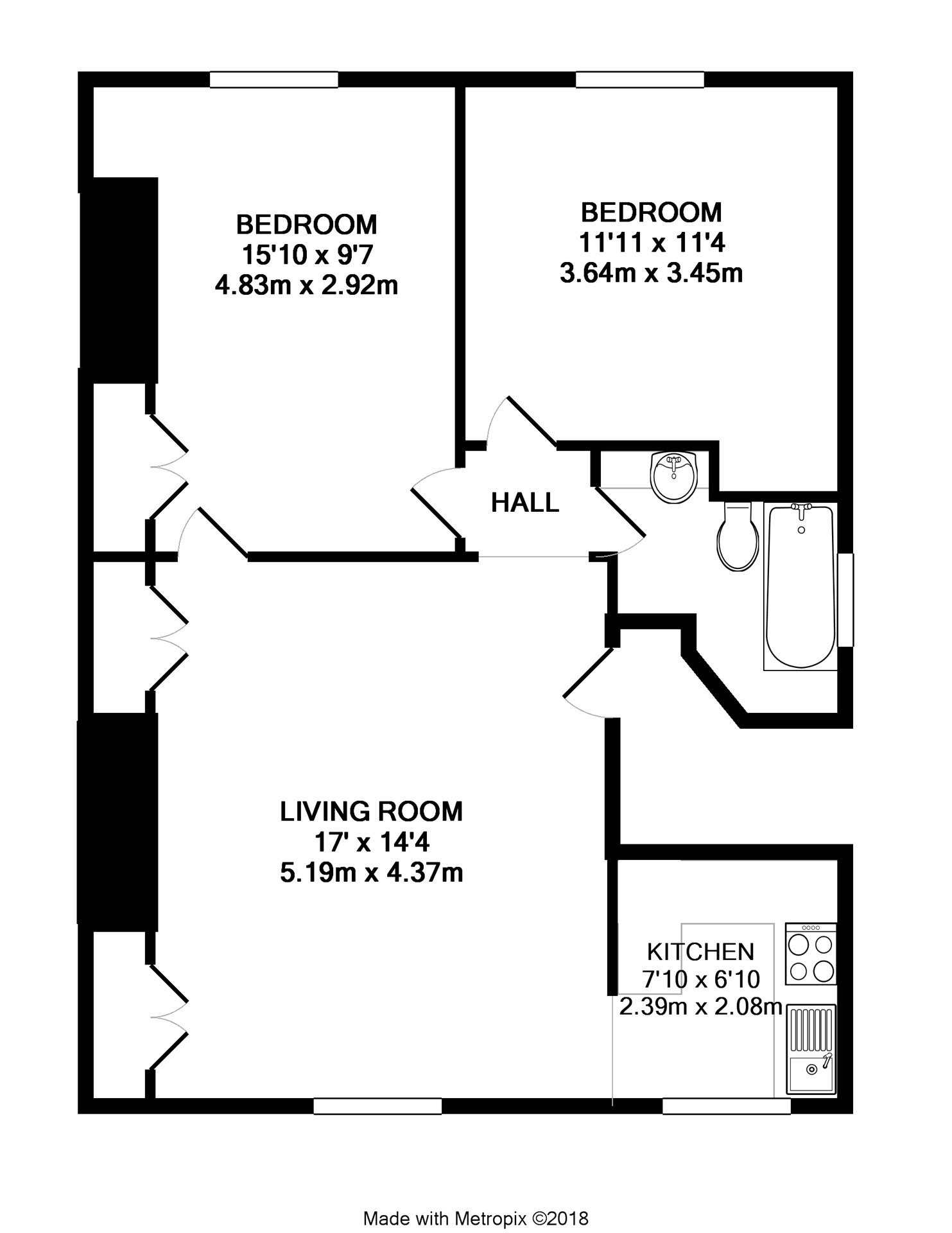 2 Bedrooms Flat to rent in Kendrick Road, Reading, Berkshire RG1