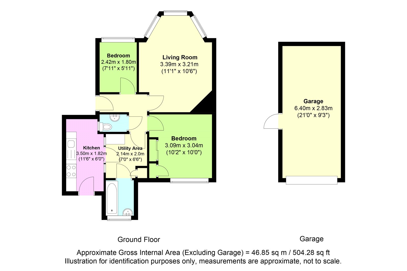 69, Chaucer Avenue, Littlehampton floorplan