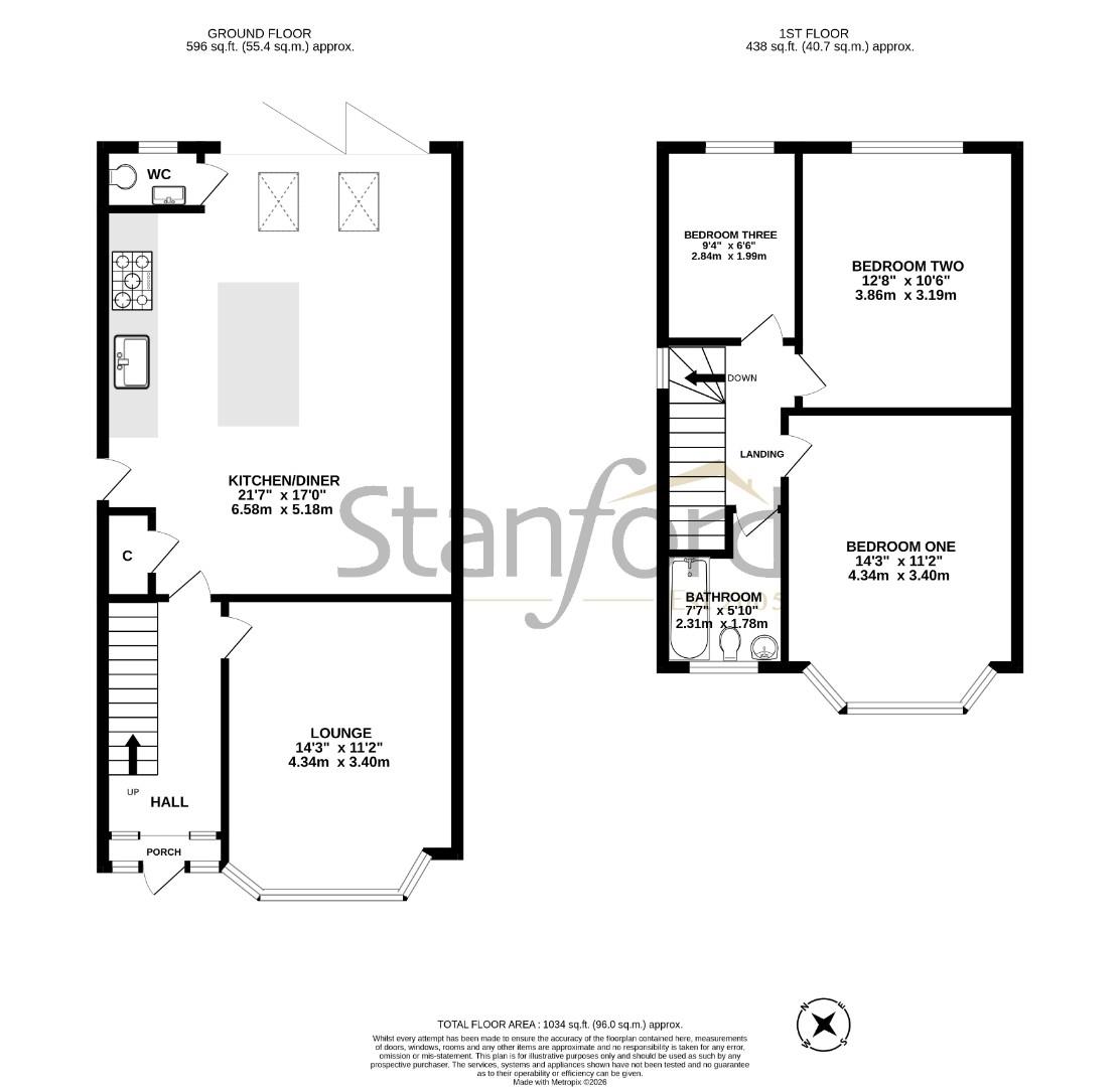 57, Fair Oak Road, Eastleigh floorplan