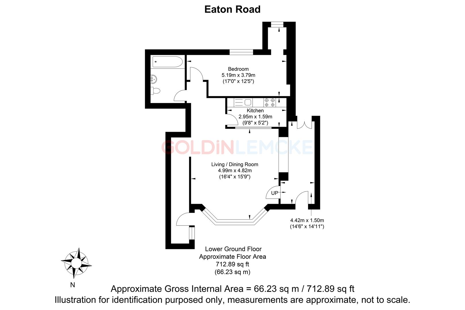 Flat 2, 16, Eaton Road, Hove floorplan
