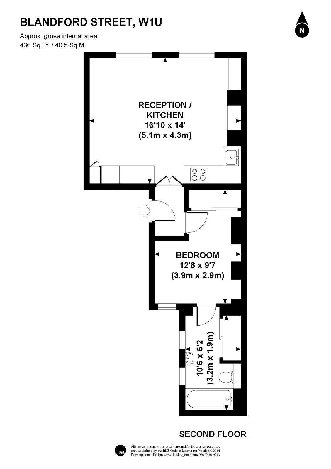 2, 7, Blandford Street, London floorplan