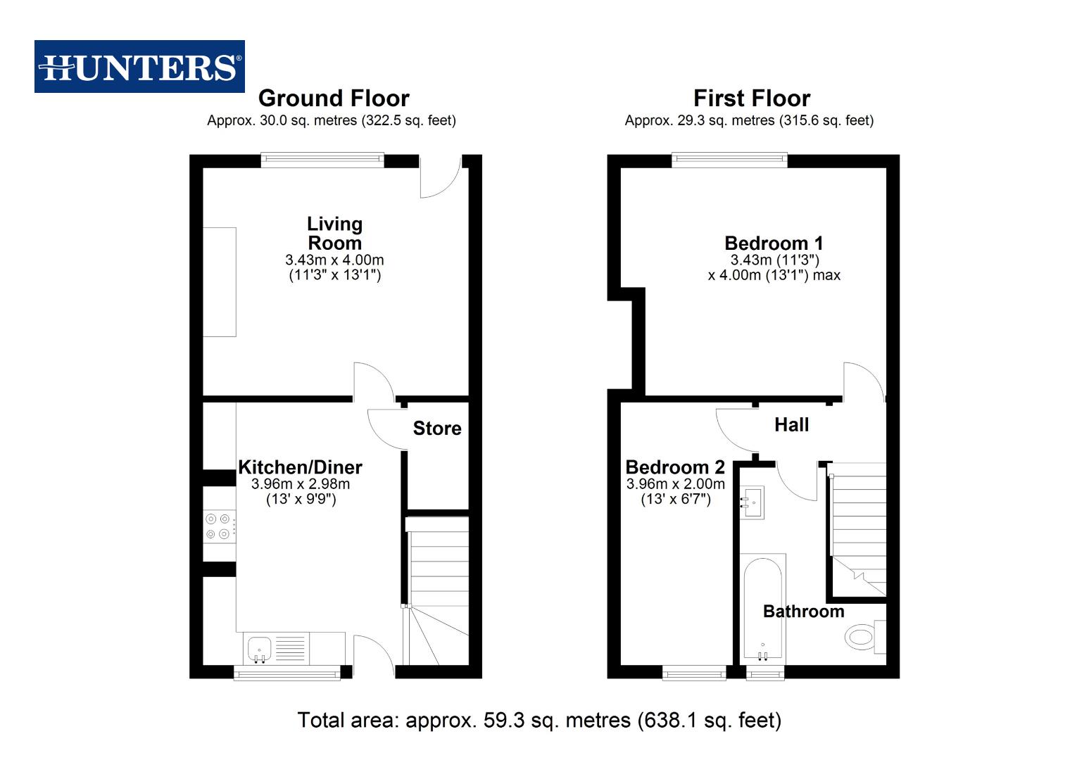 23, Westfields, Cutsyke, Castleford floorplan