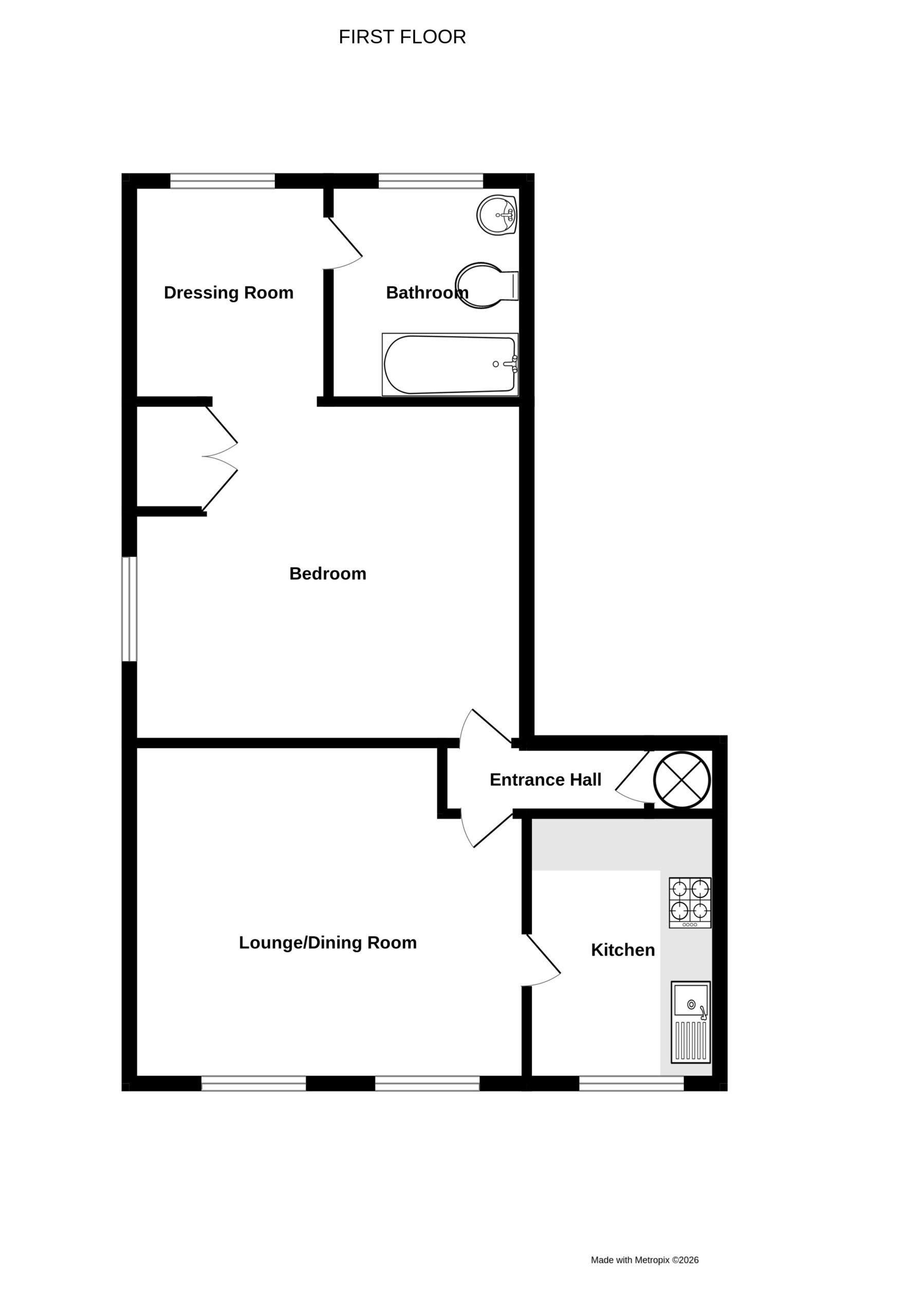 Flat 3, Mount Pleasant, 21 Sausmarez Street, St Peter Port floorplan