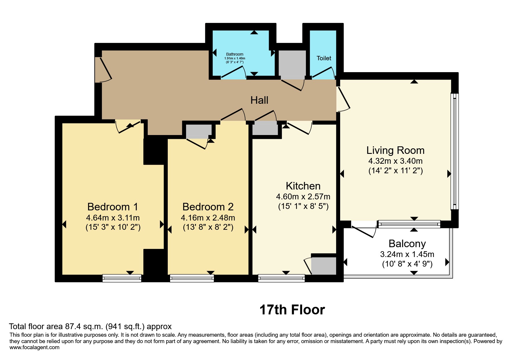 Flat 86, London floorplan