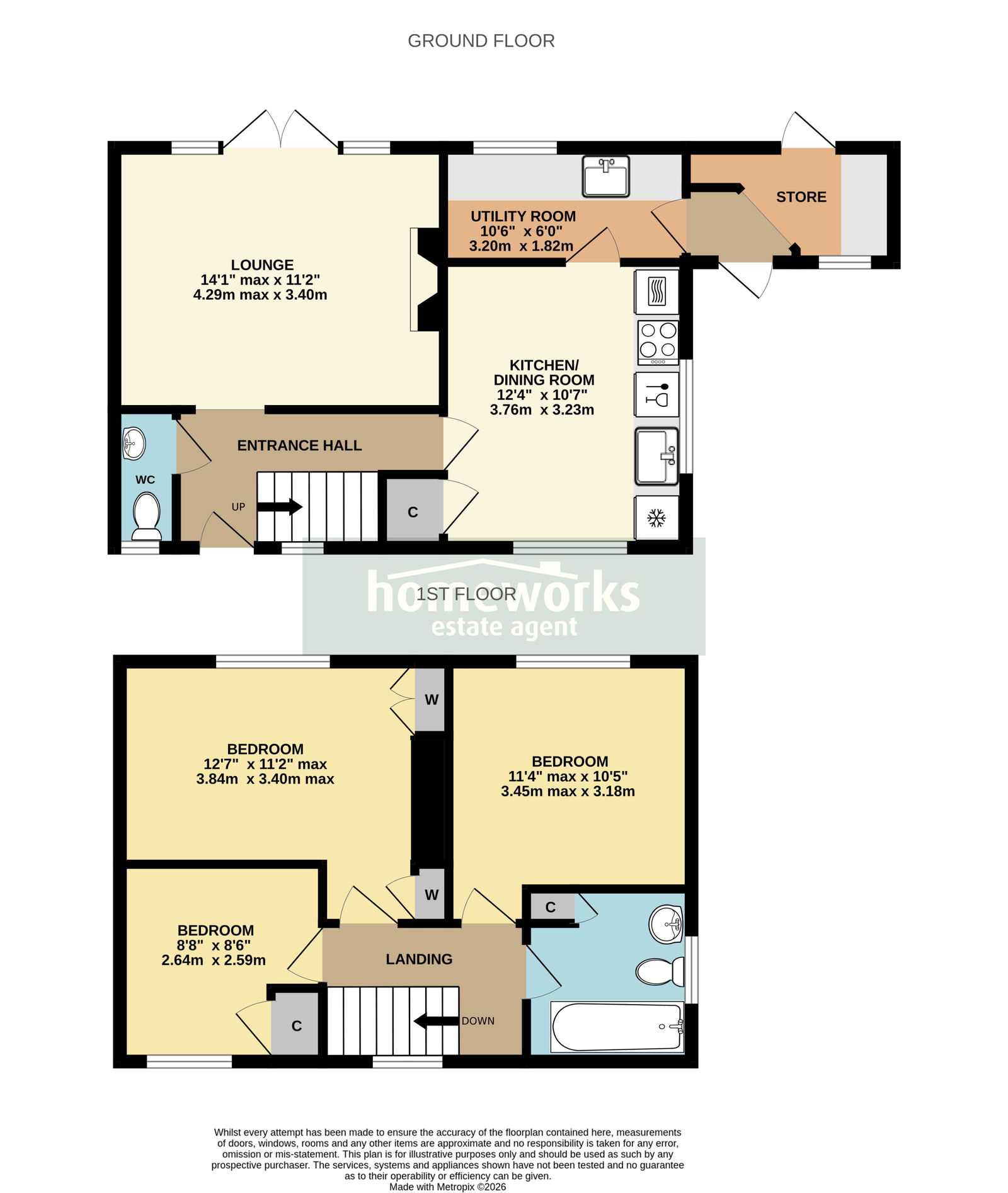 5, Soames Place, Scarning floorplan