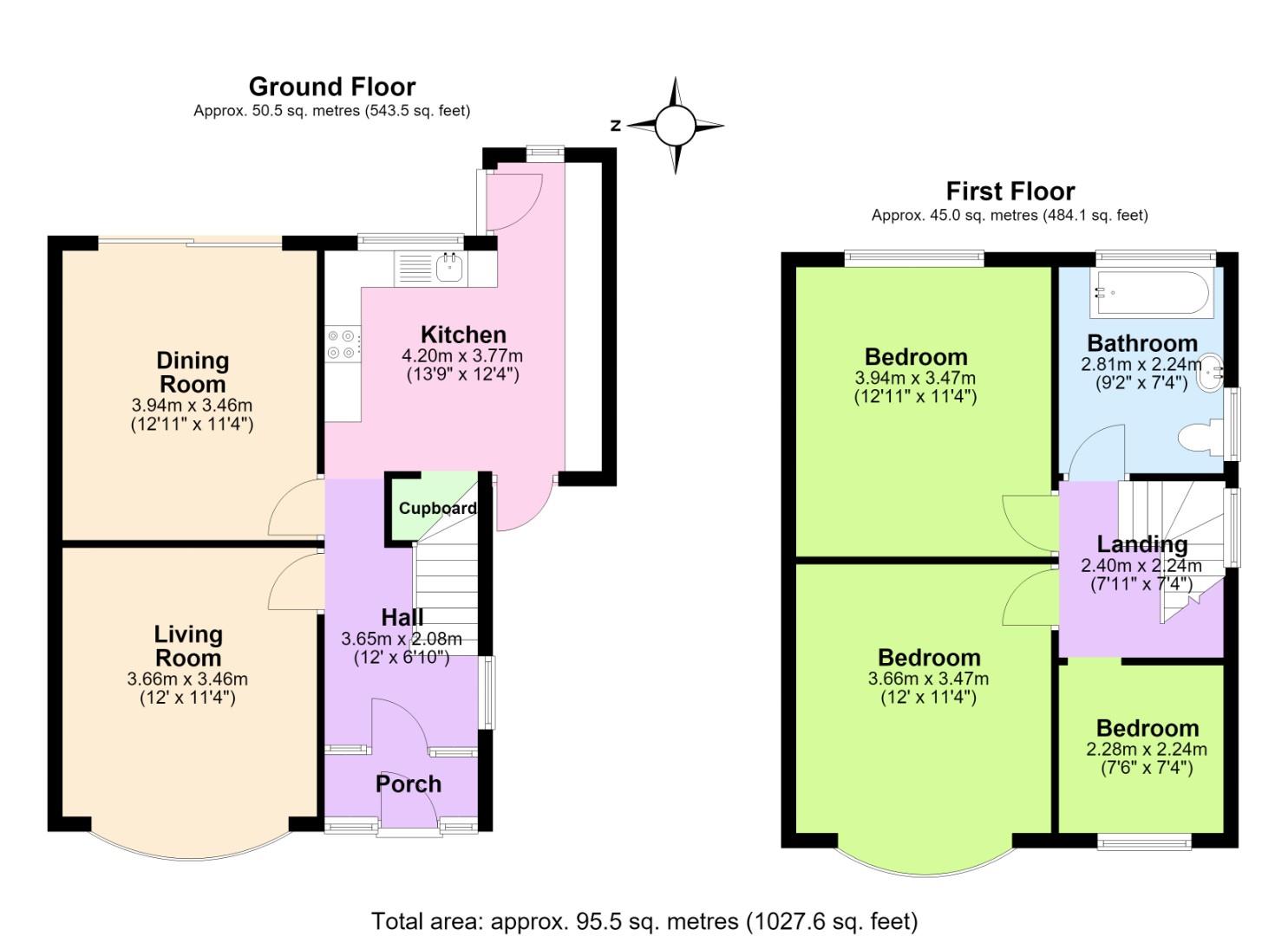 69, Harrow Road, Nottingham floorplan