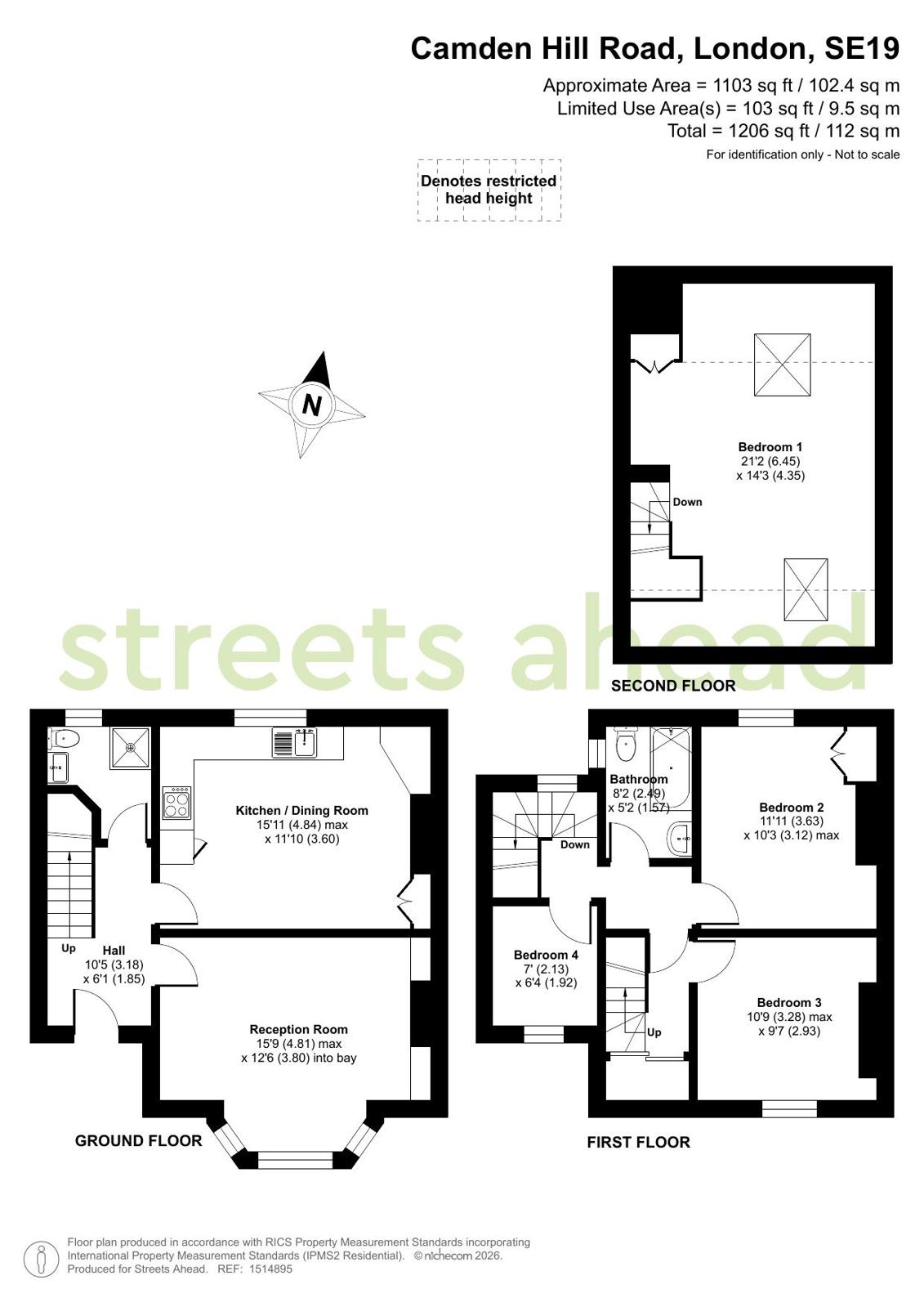 5A,, Camden Hill Road, London floorplan