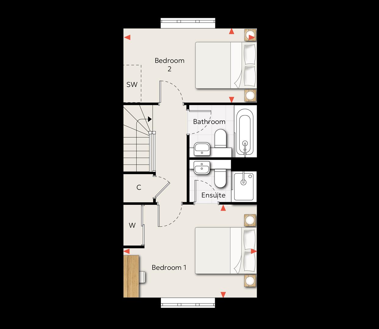 Phase one, Milton Keynes floorplan