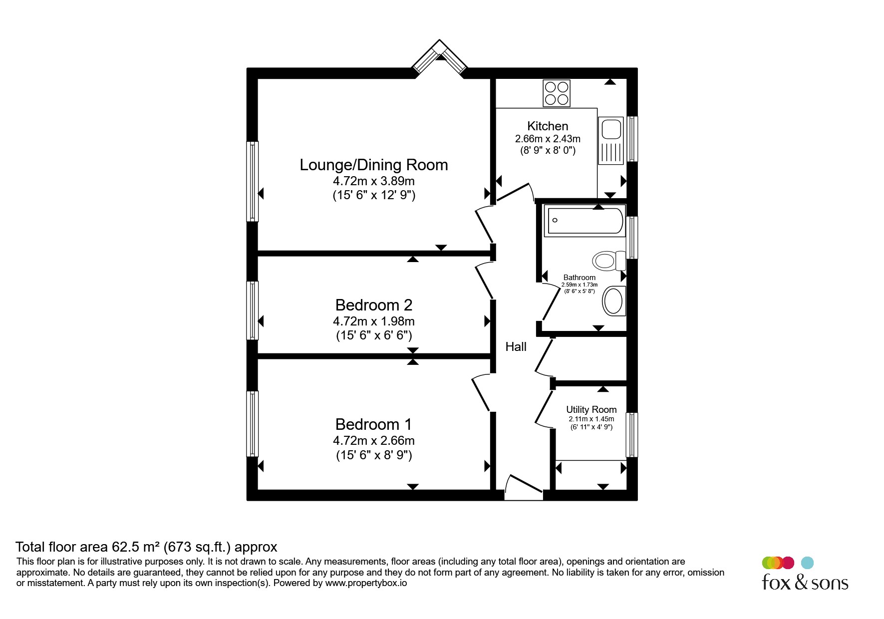 17, Blackthorns, Hassocks floorplan