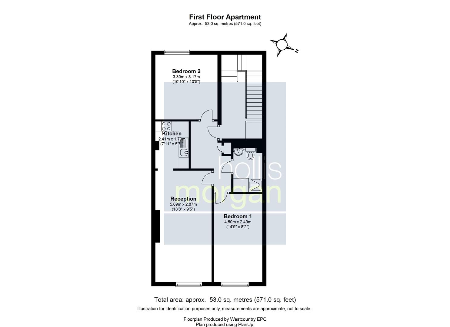 Flat 3, 2A, Rodney Place, Bristol floorplan