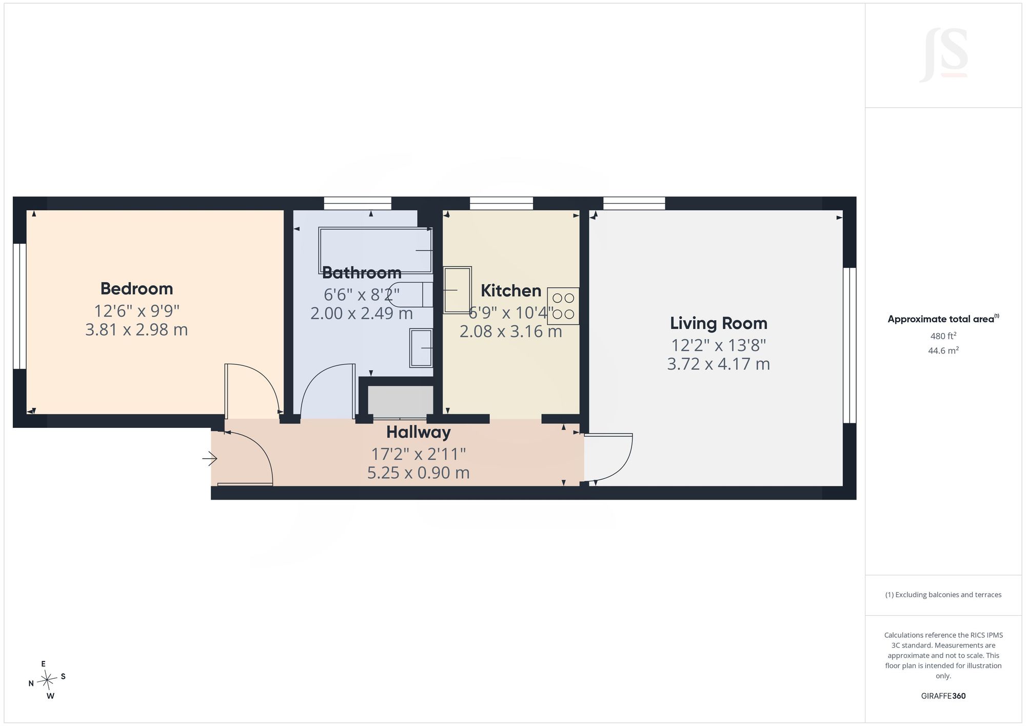 Flat 6, Katherines Lodge 79-81 Penhill Road, Lancing floorplan