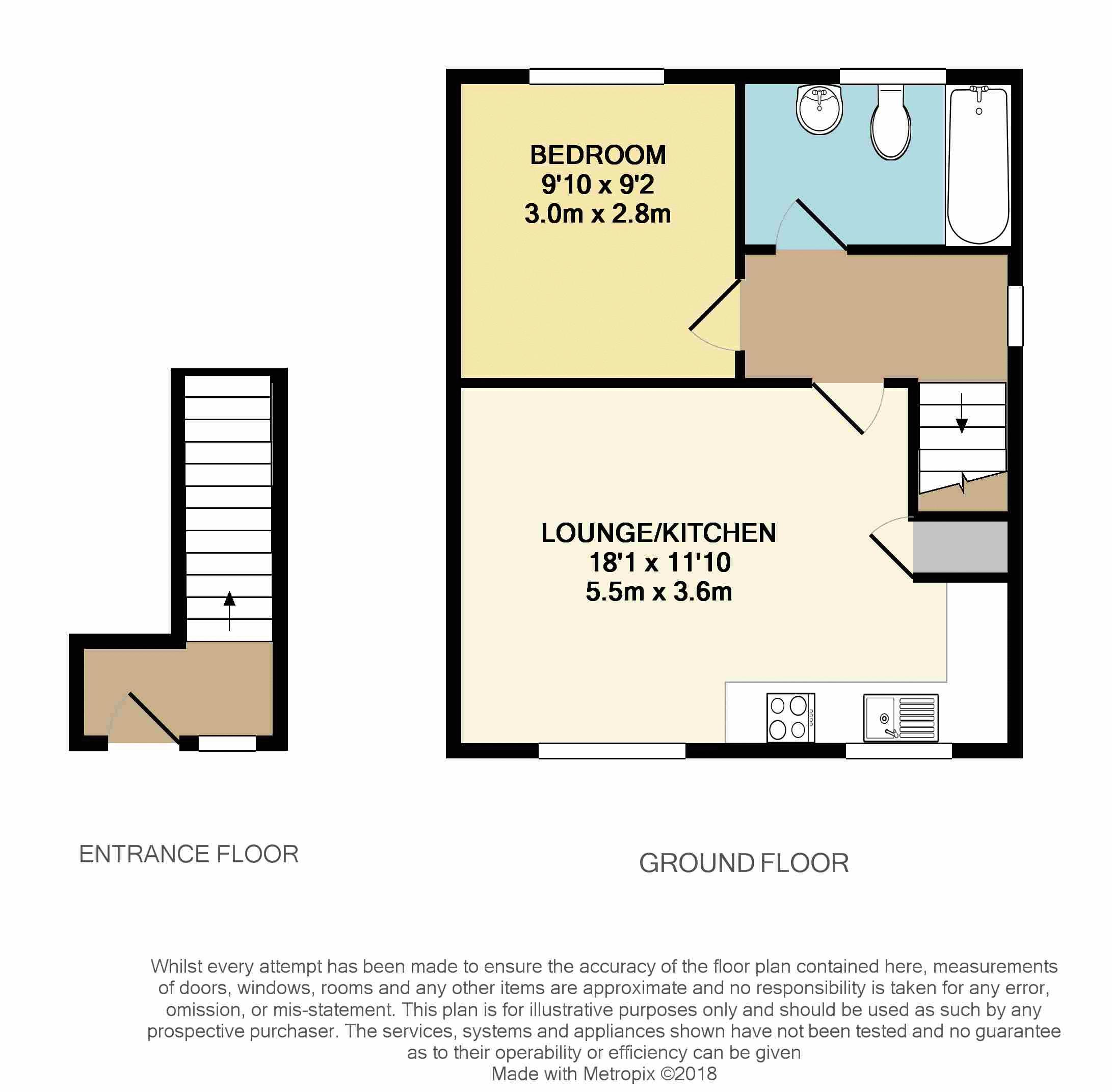 1 bed flat to rent in Front Street, Glasshoughton, Castleford WF10