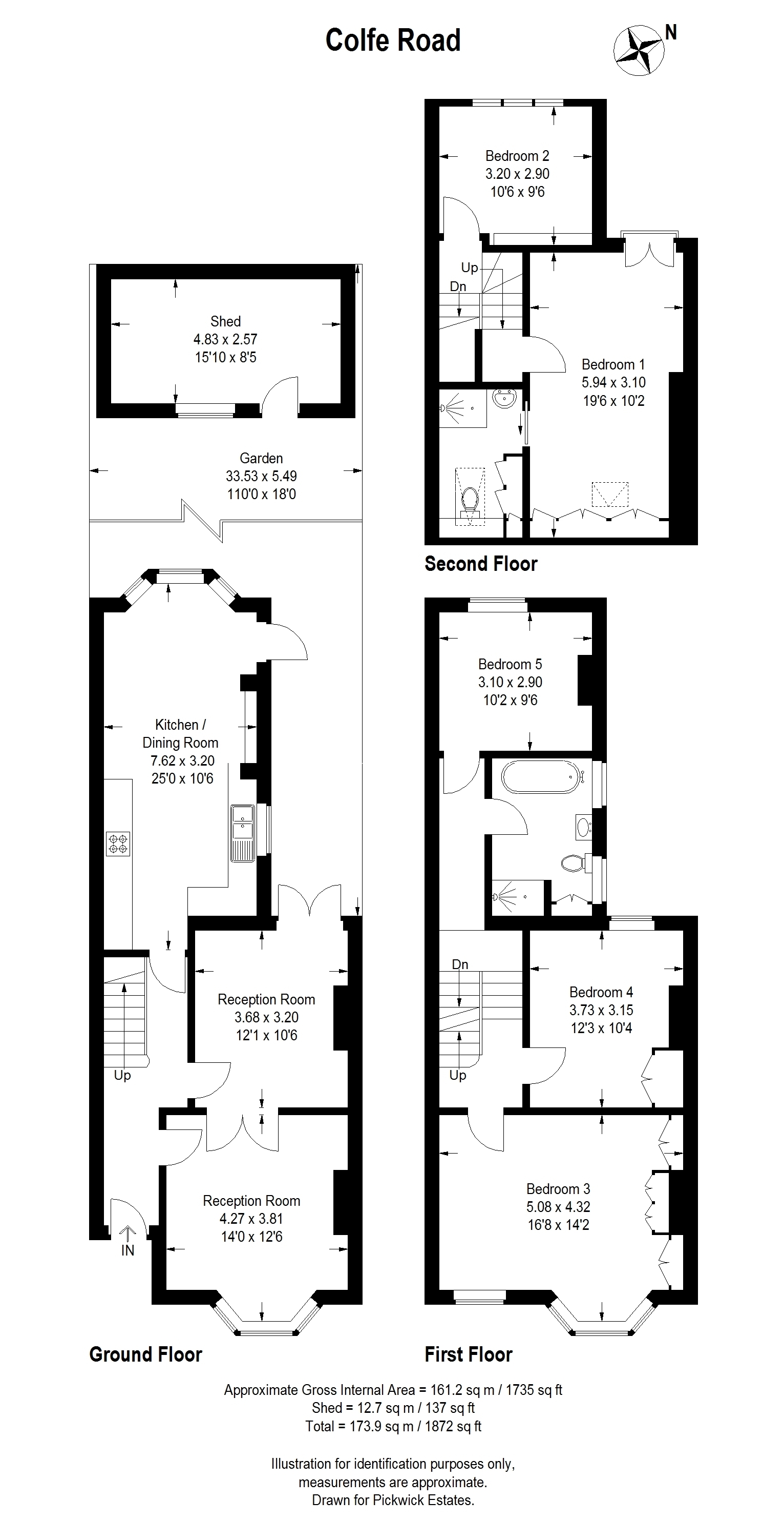 Colfe Road, London floorplan